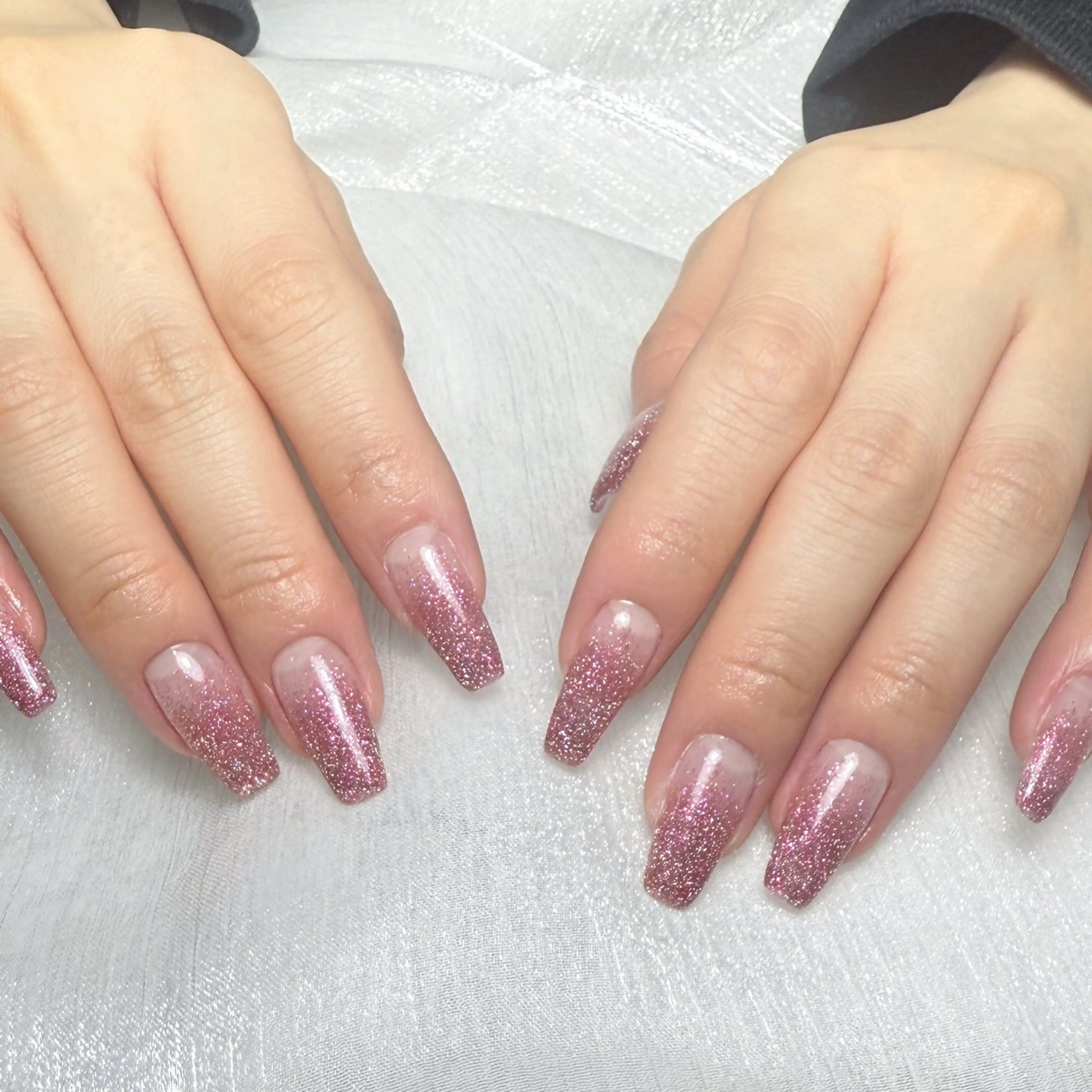 メンズ ネイル メンズ韓国風 アートネイル オーロラネイル ガーリー キラキラネイル ハンドネイル Nail salon 木にいるのネイルデザイン