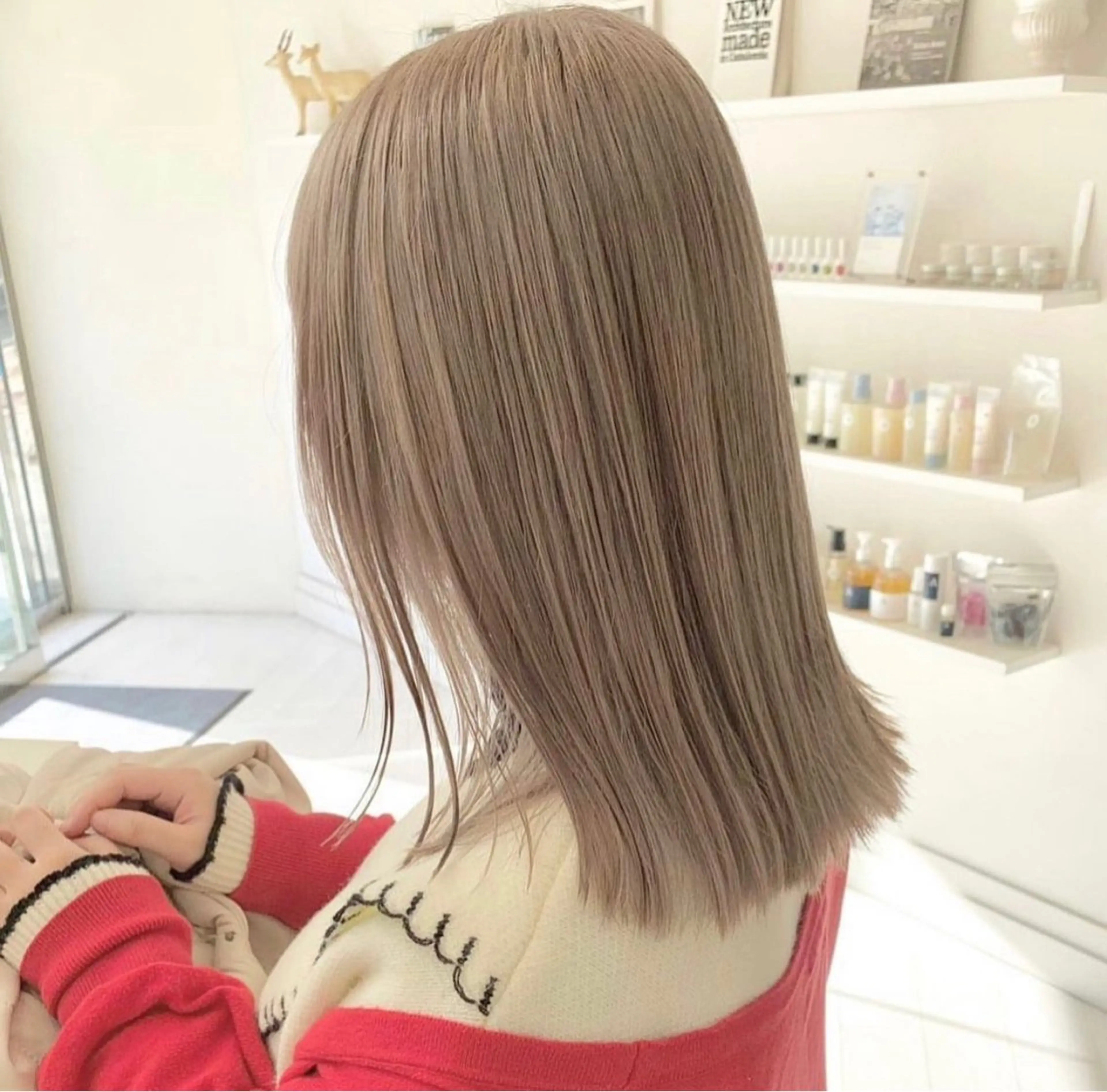 2回目以降の方🧒🏼🧡【透明感たっぷりワンカラー🥣】＋【髪質改善ﾄﾘｰﾄﾒﾝﾄ🫧】の写真