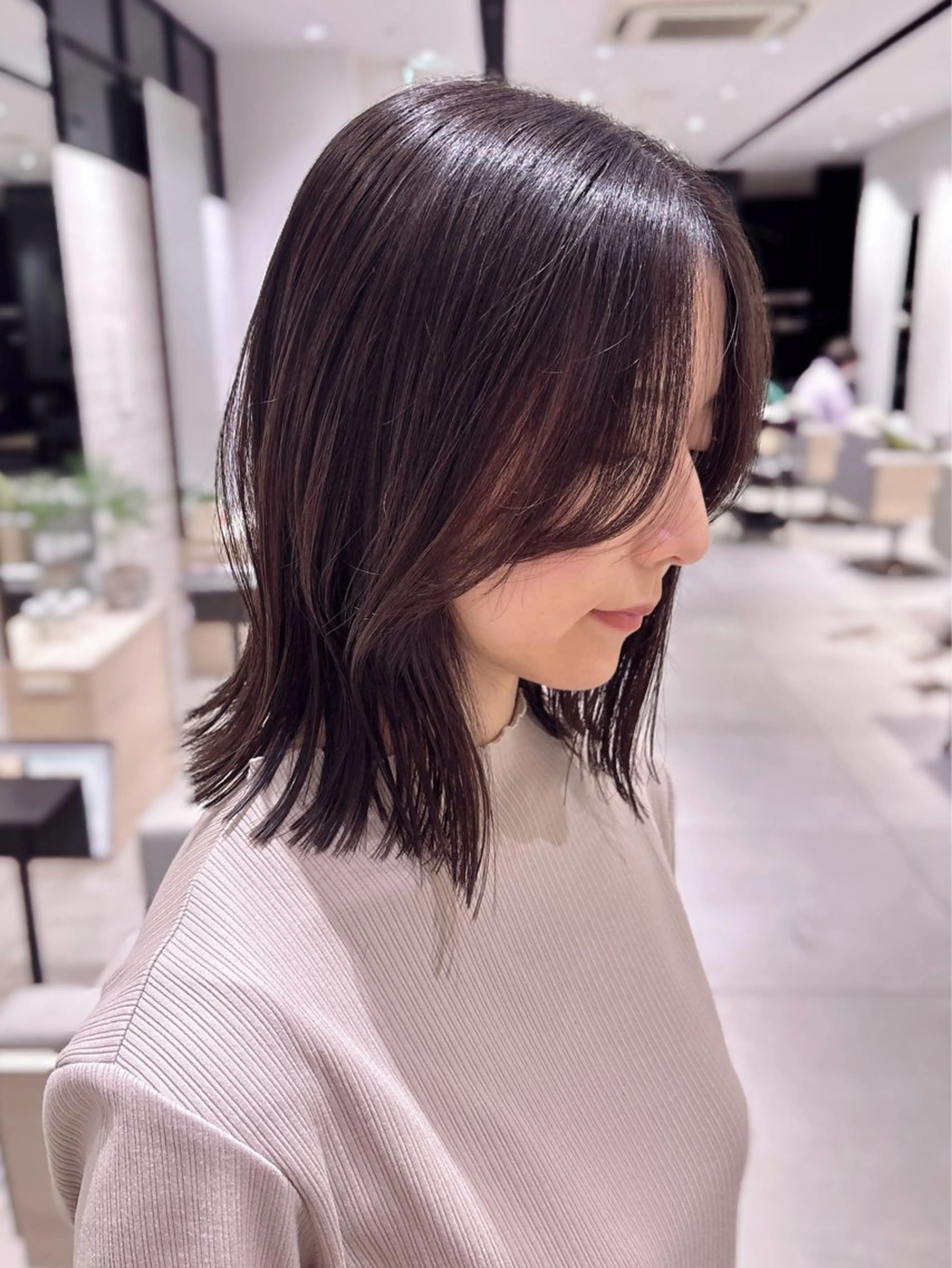 ミディアム カラー カット ヘアカラー トリートメント 銀座/髪質改善/韓国 カラー🍓原田侑依のヘアスタイル