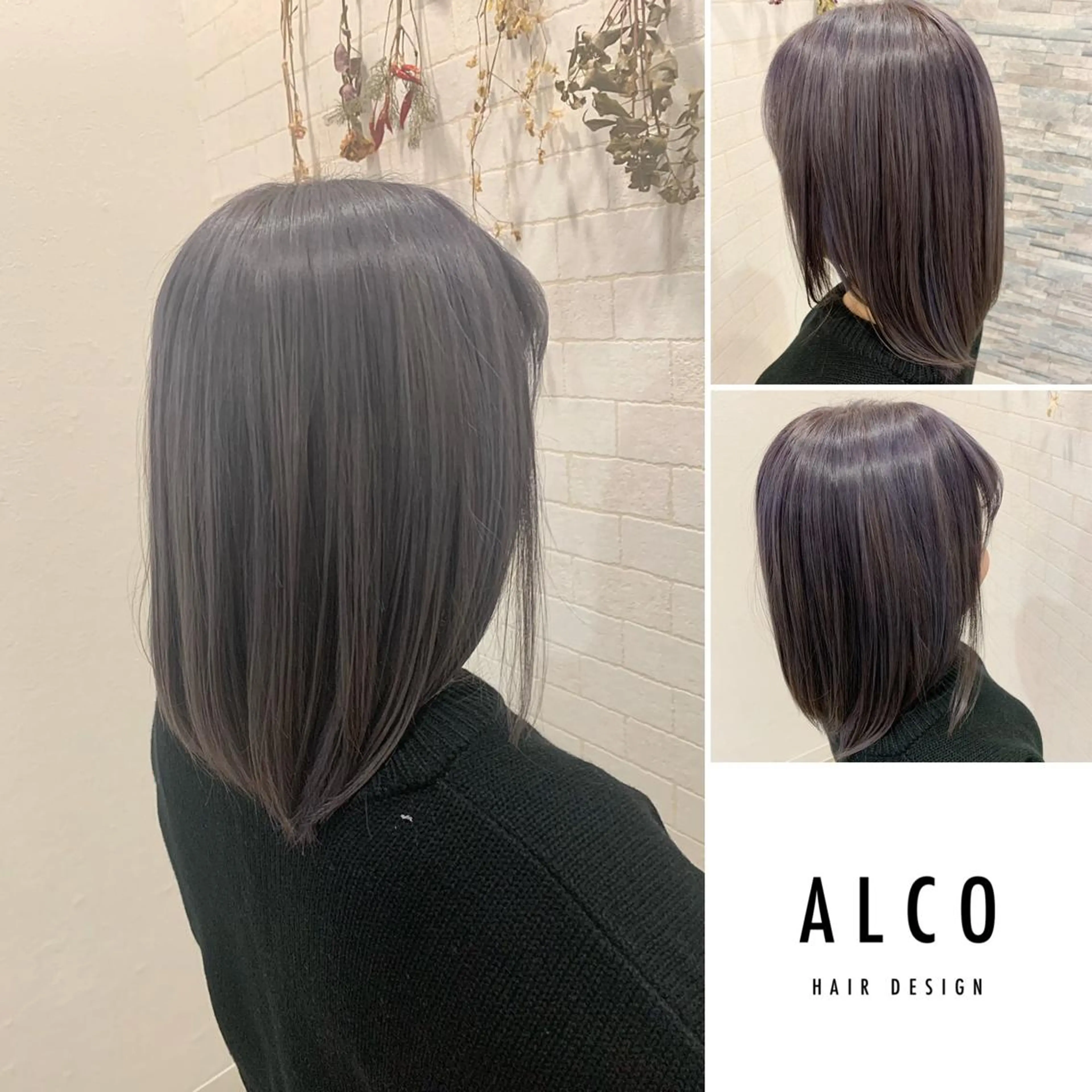 ミディアム カラー ワタイショウタ 髪質改善✨眉毛サロンのヘアスタイル