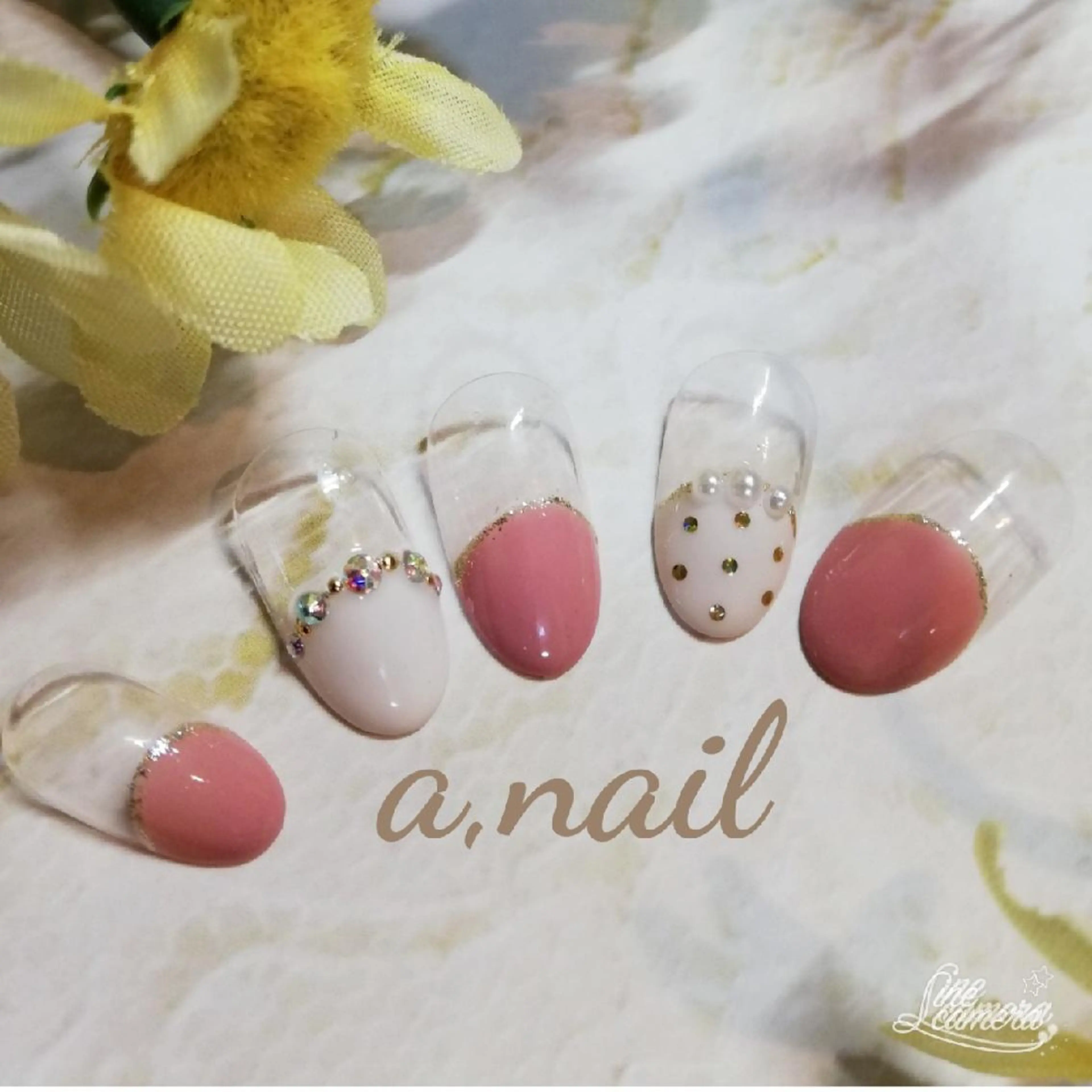 ネイル フレンチネイル 大理石ネイル(マーブル) ストーンネイル ネイルサロン エーネイルのネイルデザイン