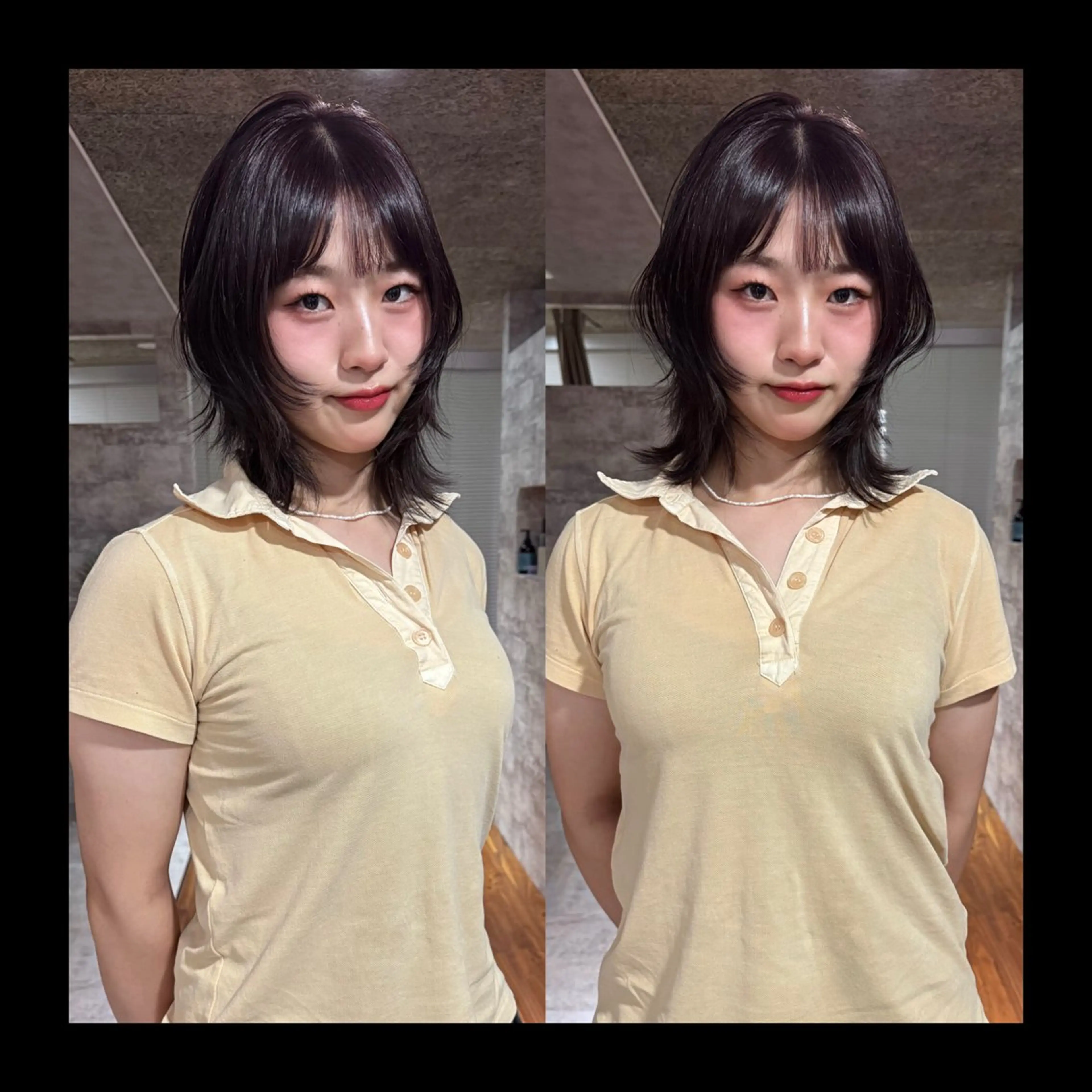 ミディアム カラー カット ヘアカラー トリートメント mai / linoah˚✧のヘアスタイル