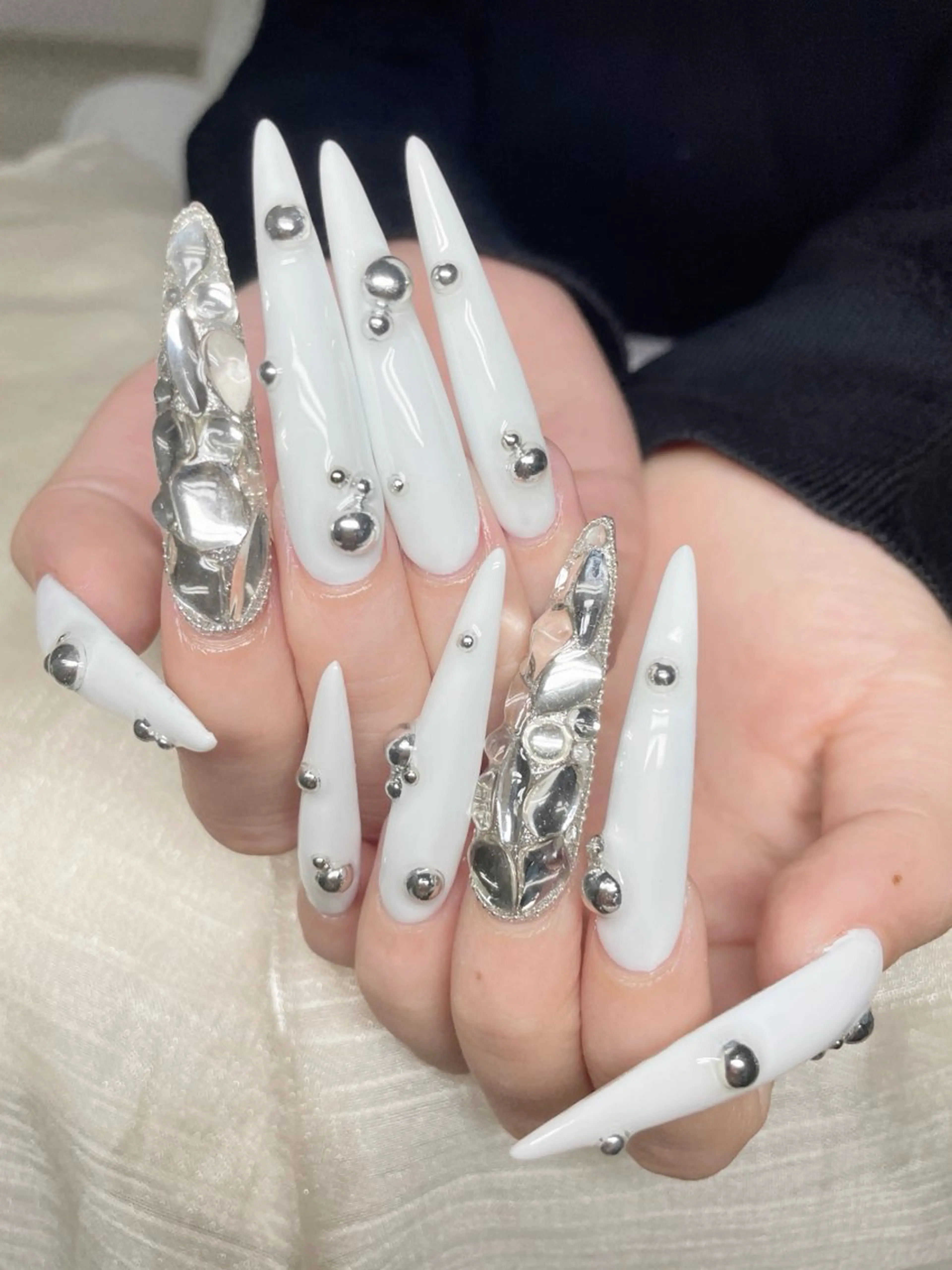 【最新チップスカルプ】スーパーロングアート+パーツつけ放題¥20980の写真