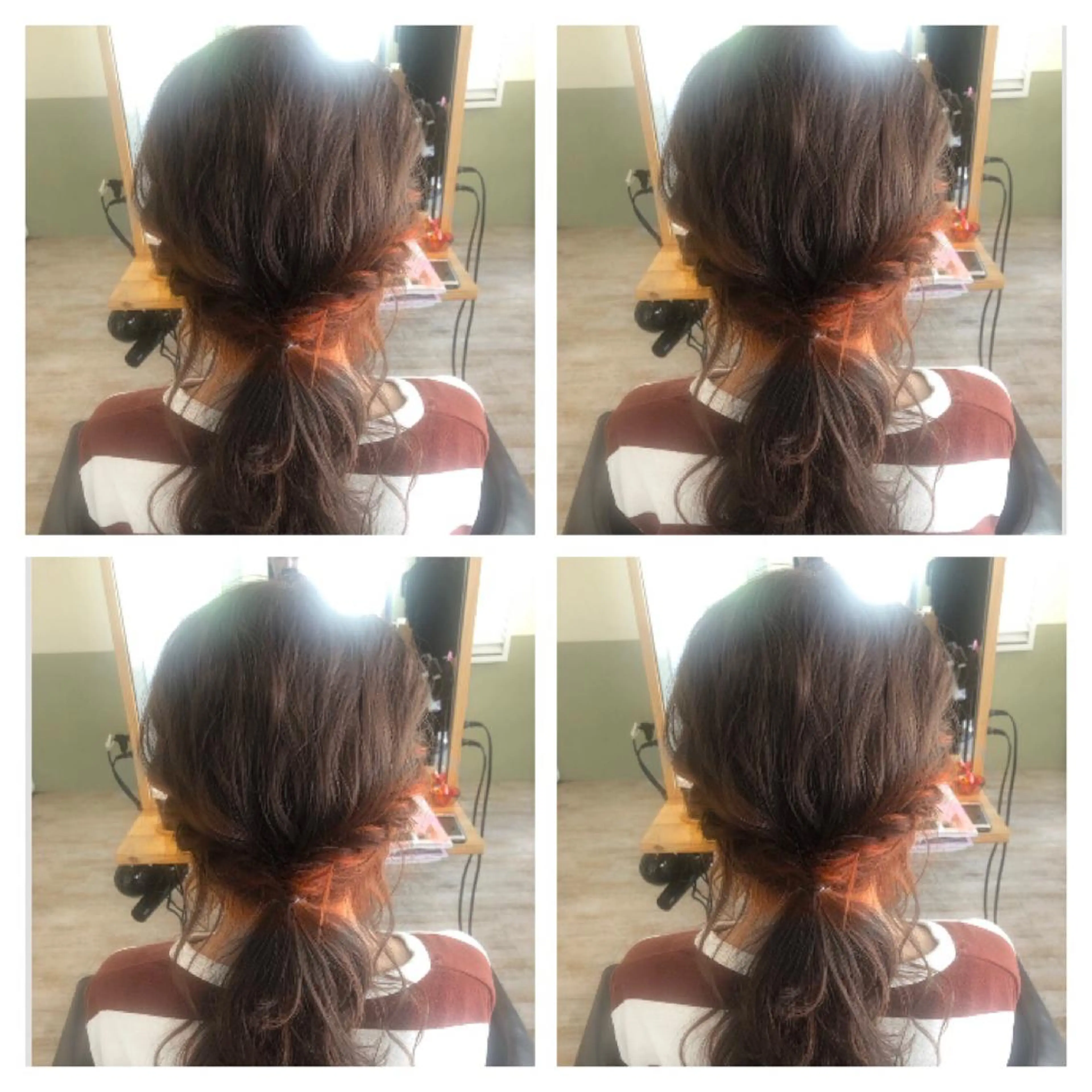 ミディアム カラー ヘアアレンジ カット ヘアカラー トリートメント Cuore 清尾 浩昭のヘアスタイル