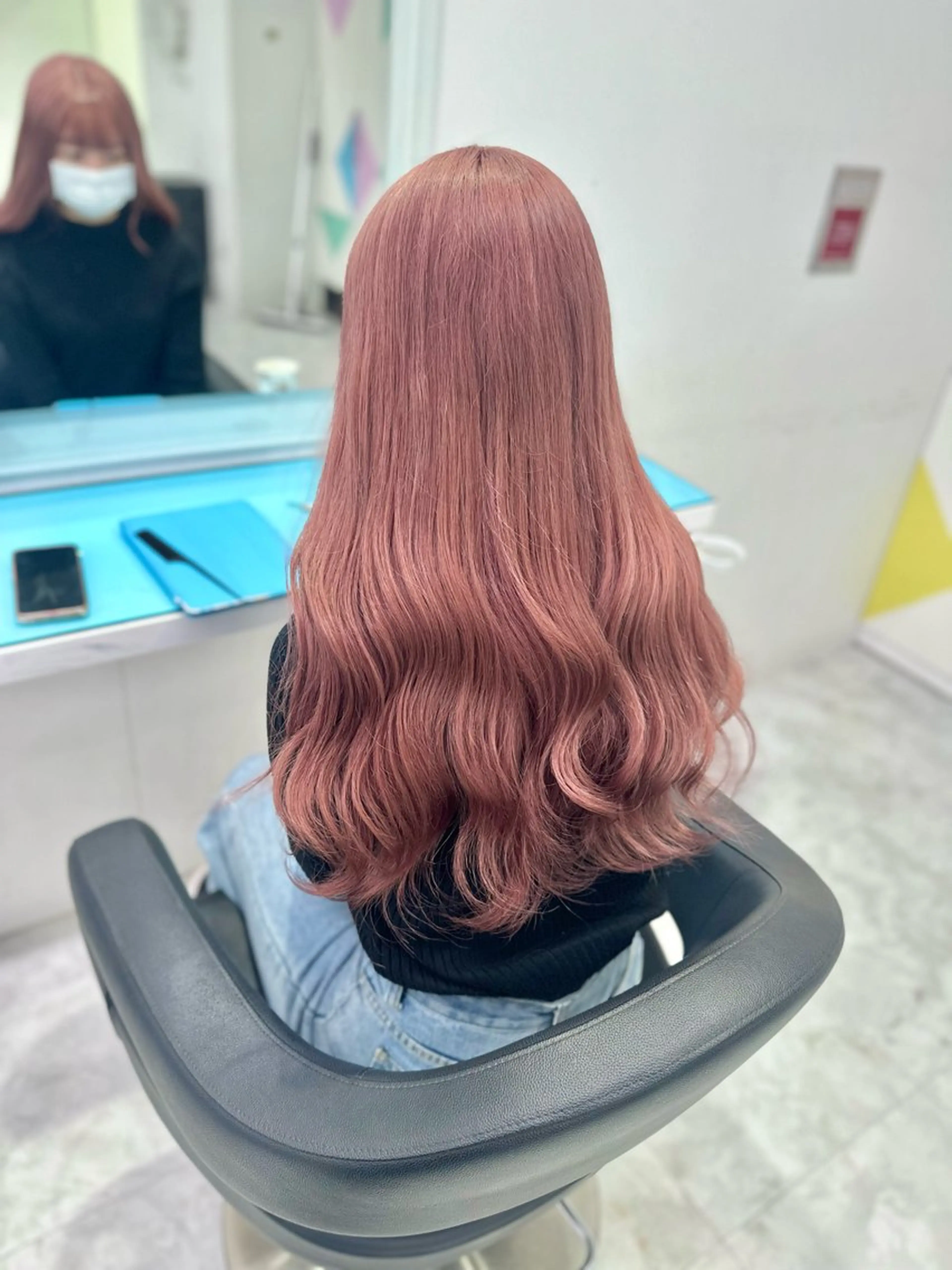 ロング カラー ベージュカラー ピンクカラー ピンクベージュ ♡ダブルカラー特化♡ miyuのヘアスタイル