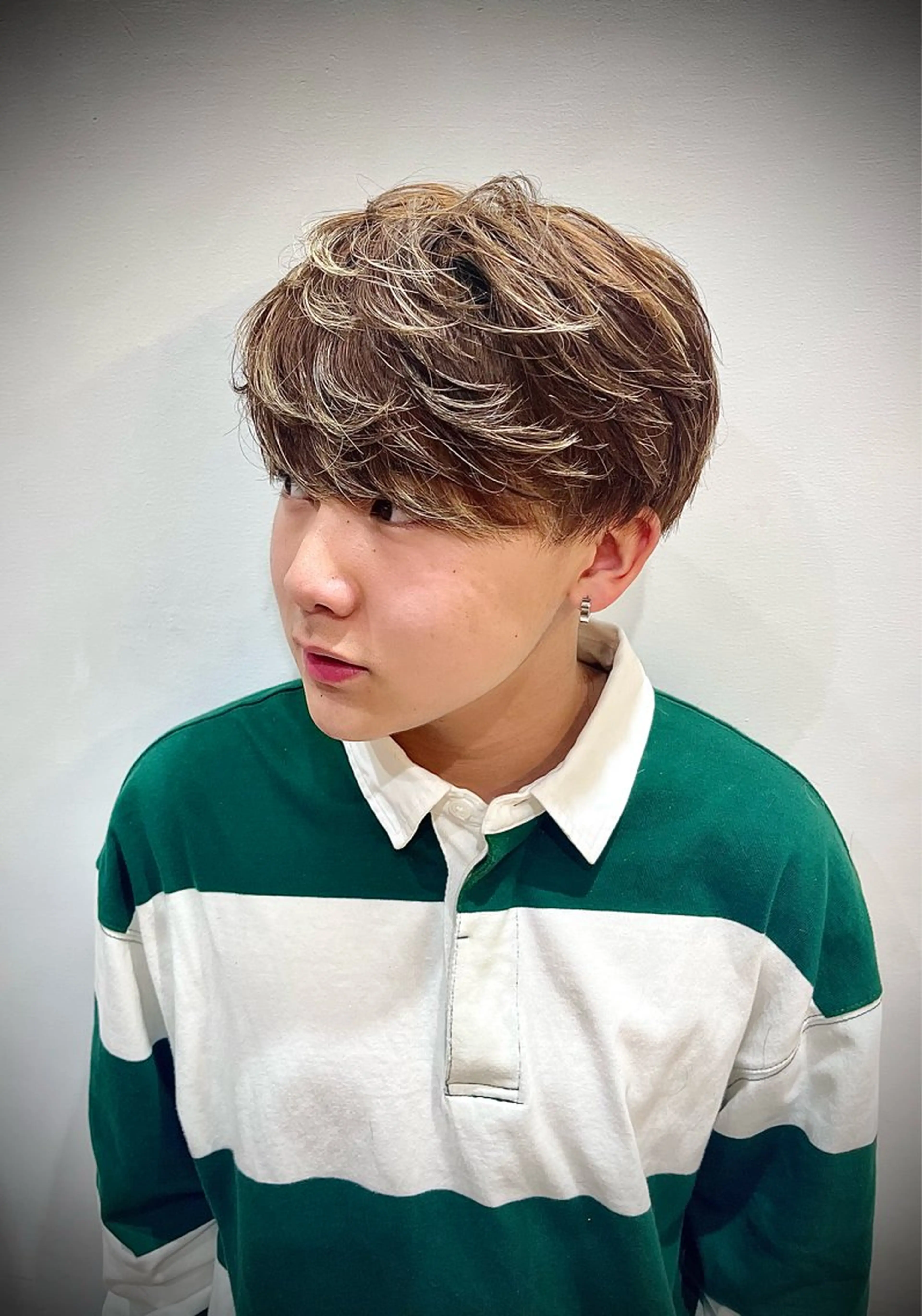 カラー メンズ メンズハイライト マッシュ ハイライトカラー ヘアカラー 🟦メンズ特化🟦 たかしま　あさひのヘアスタイル