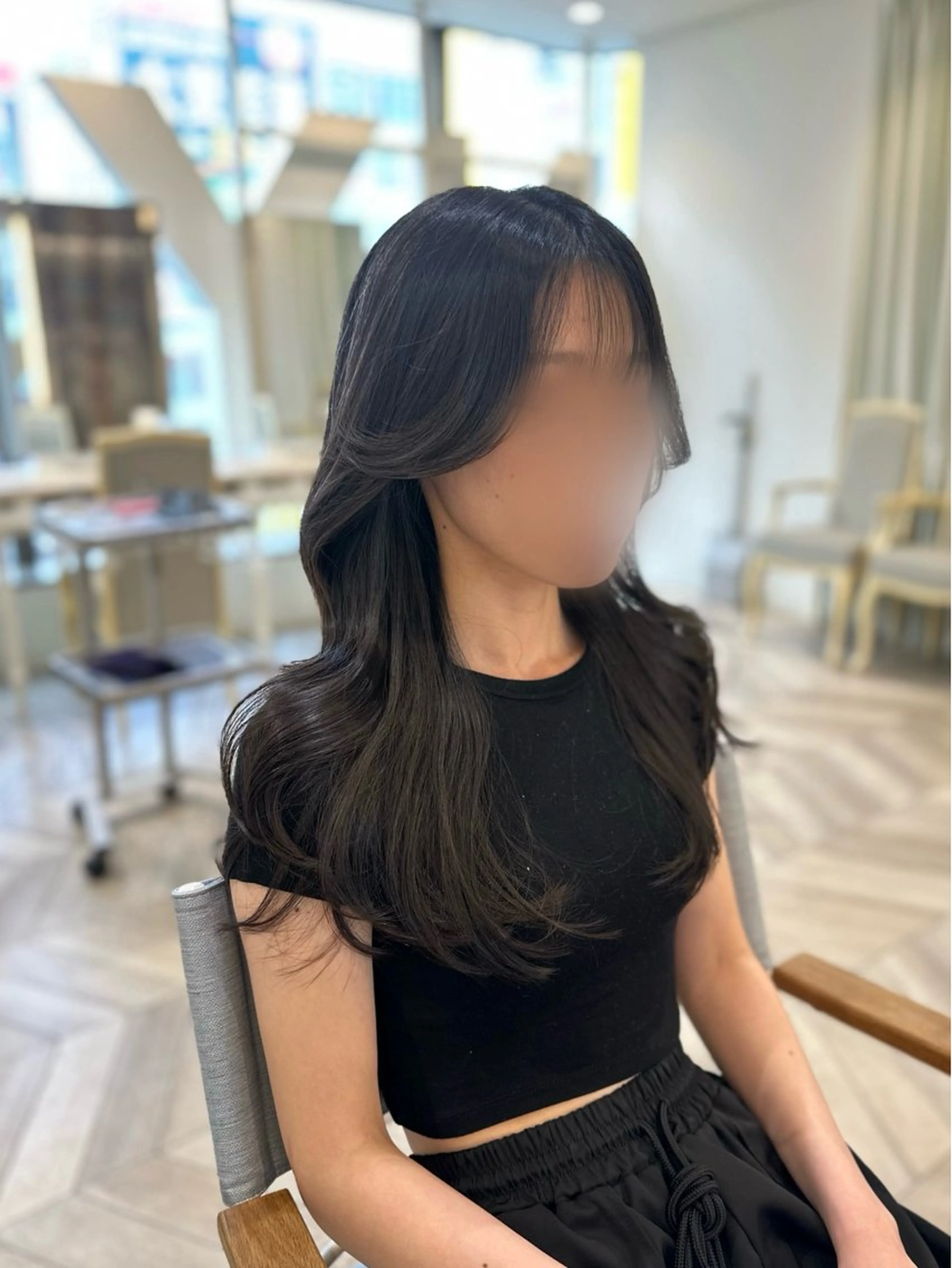 ロング 韓国ヘア 🇰🇷 RUKA 🩵🤍のヘアスタイル