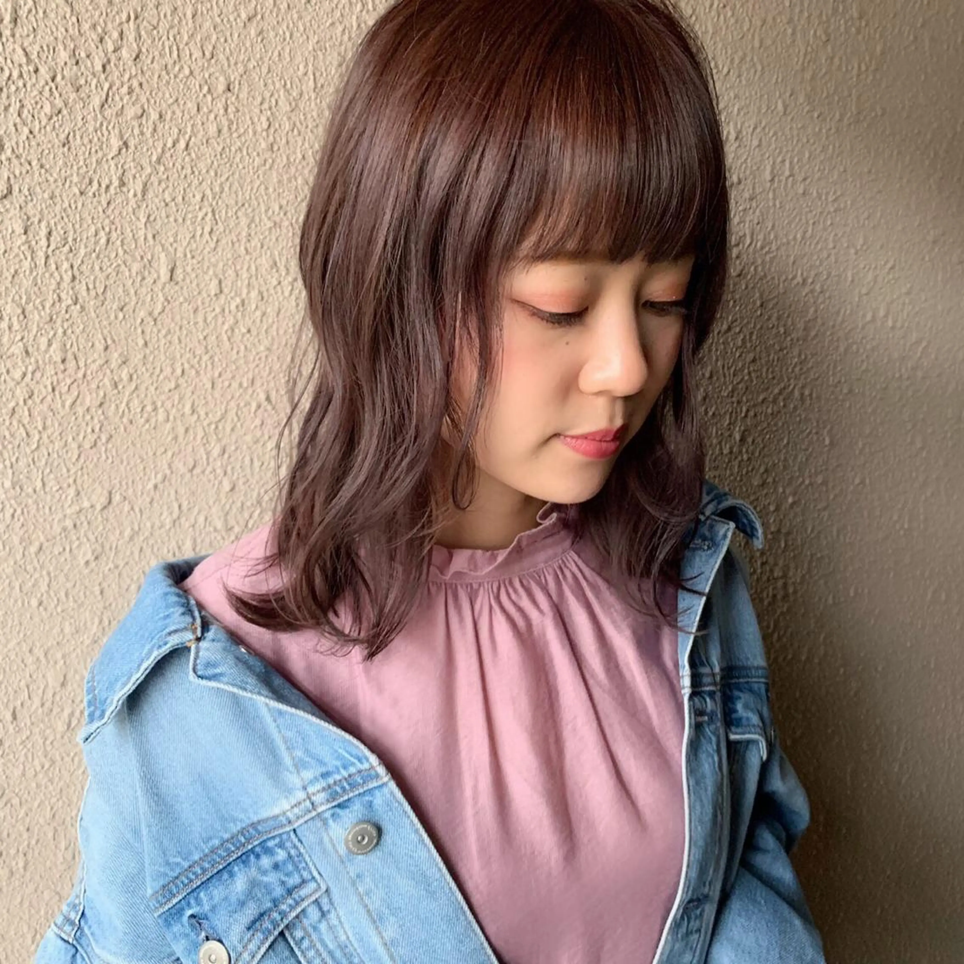 ミディアム カラー ブリーチ ラベンダーカラー サダハルカ ｜chouetteのヘアスタイル