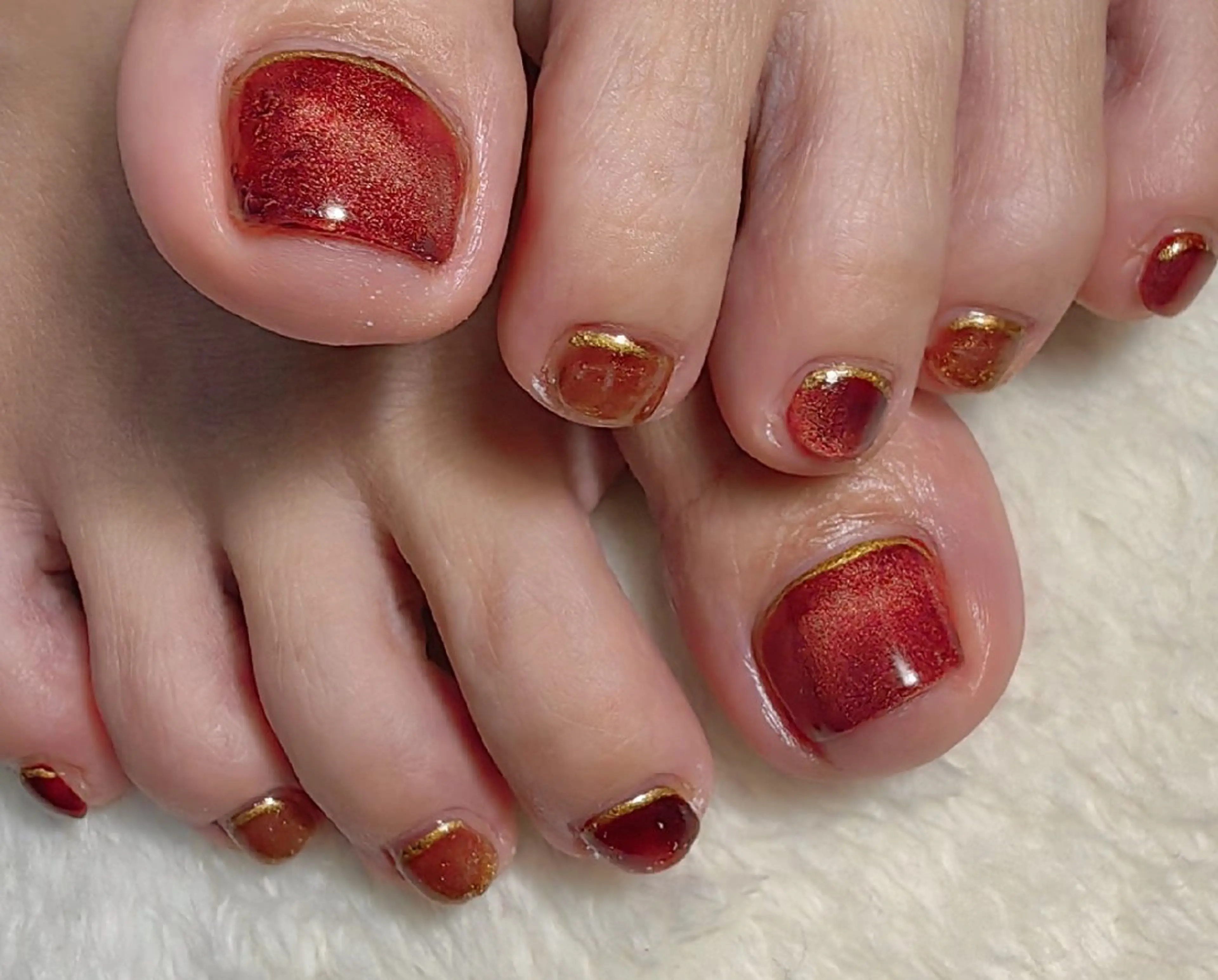 ネイル マグネットネイル フットネイル reve あやののネイルデザイン