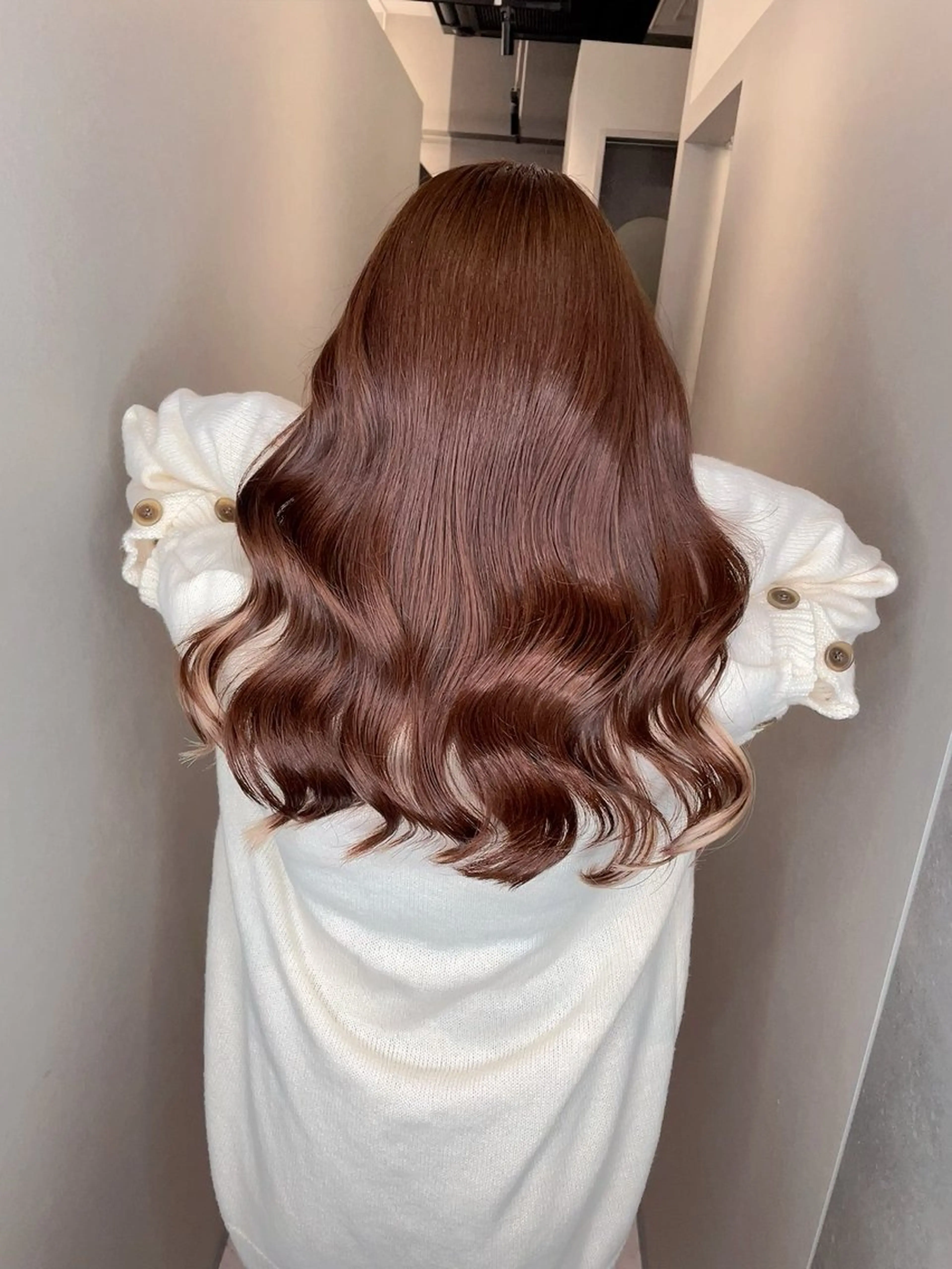 セミロング くせ毛 髪質改善 ヘアカラー トリートメント ヘアセット BOOTH share saron所属・今井 勝也のヘアスタイル