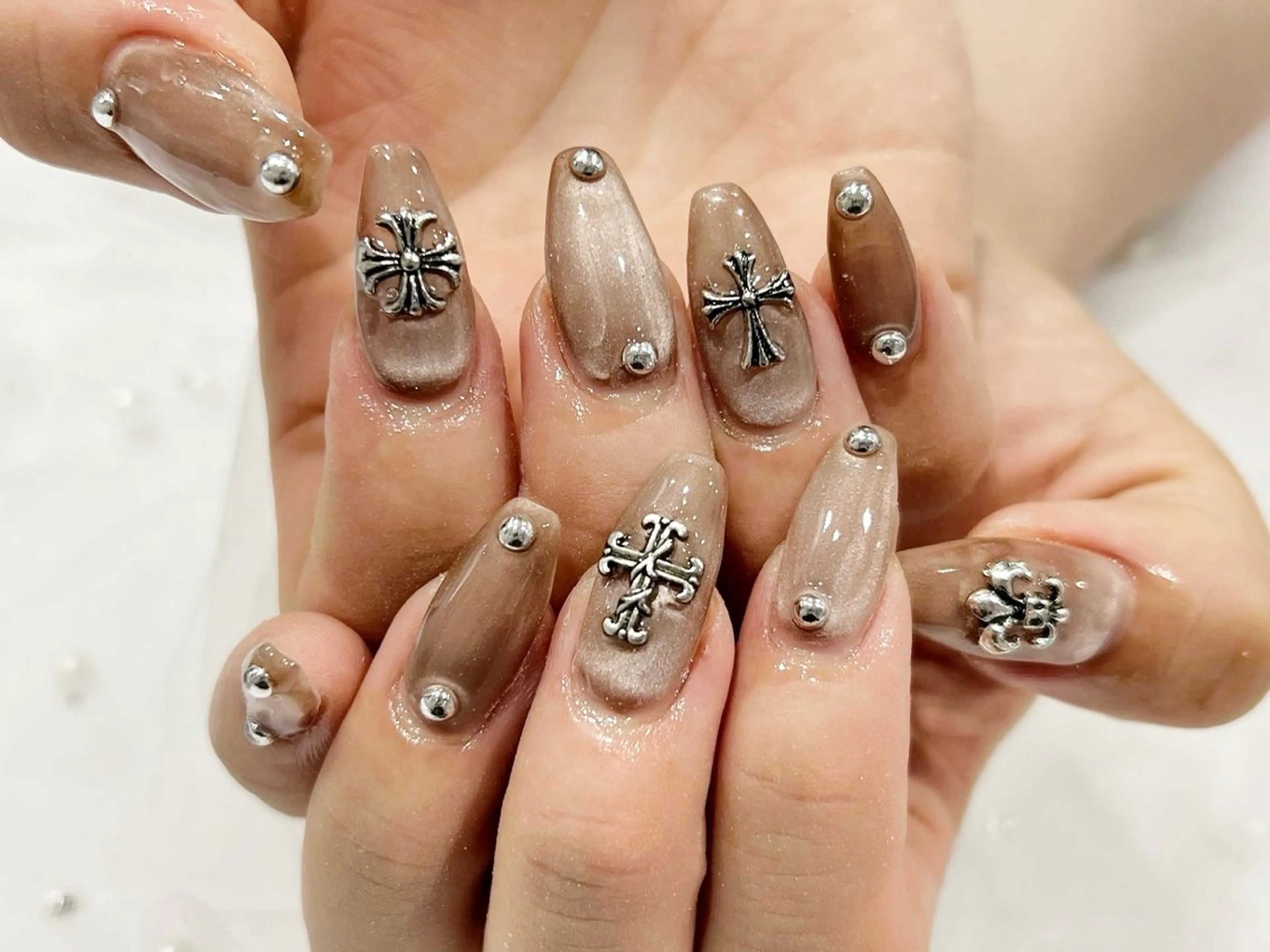 ネイル マグネットネイル ハンドネイル 🧡Shine船橋 鳴海🧡のネイルデザイン