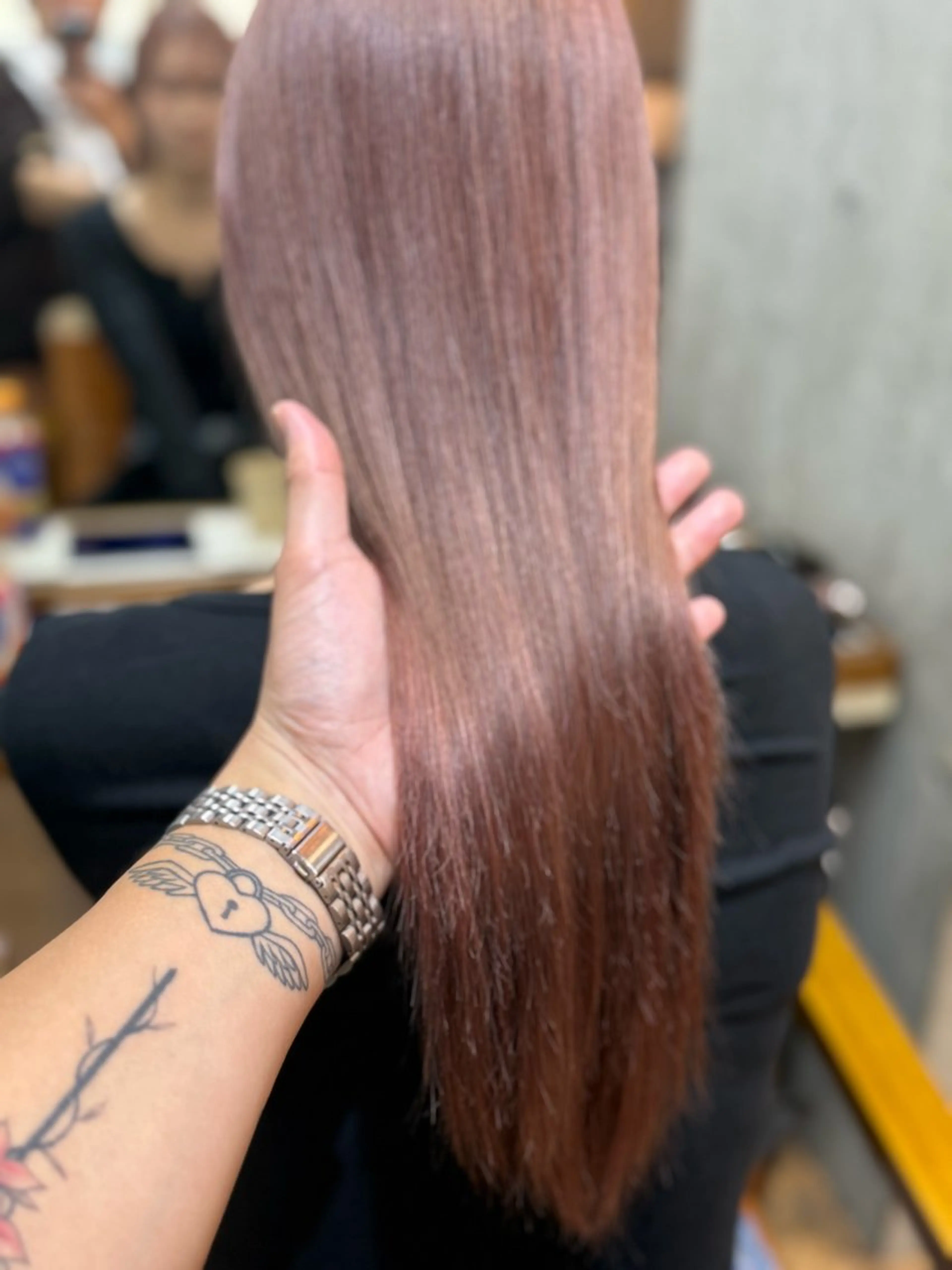 ロング カラー ヘアカラー トリートメント 🎨デザイン🥇 美髪・艶髪　日暮千敬のヘアスタイル