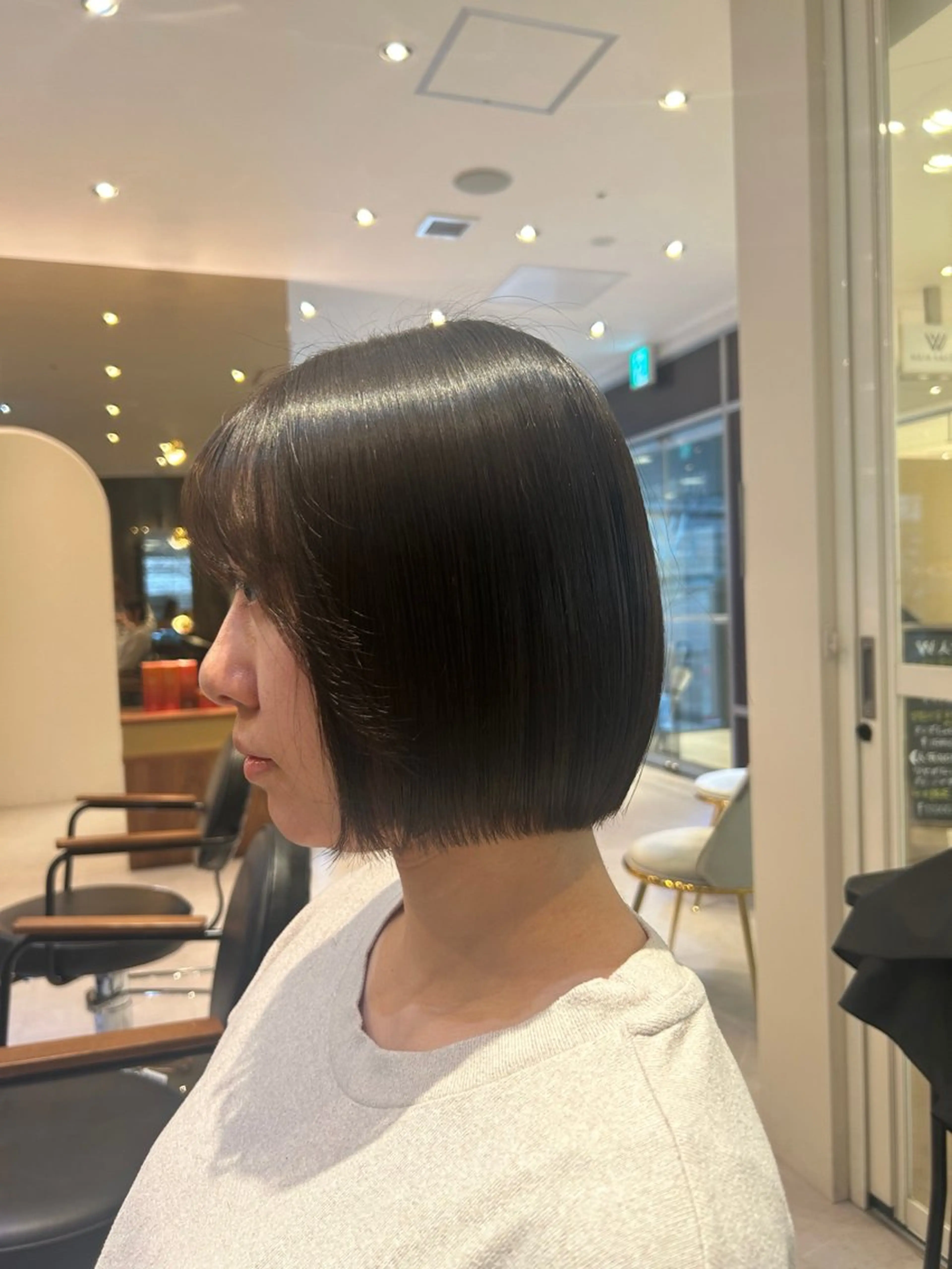 ミディアム カラー ブラウンカラー オリーブブラウン カット ヘアカラー トリートメント 縮毛矯正/カット/ 韓国ヘア/蛯原🍤のヘアスタイル