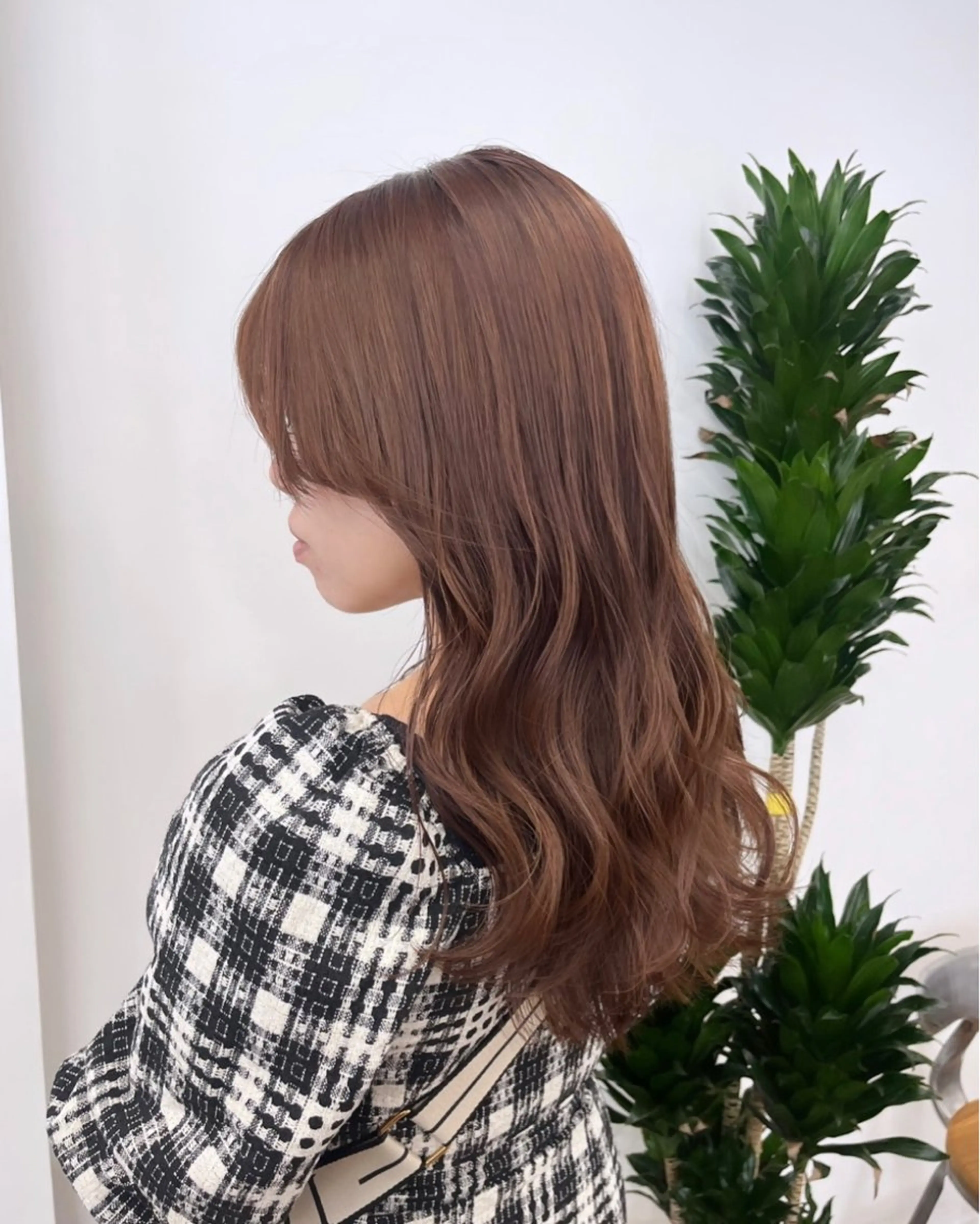 セミロング カラー ヘアアレンジ 成人式 結婚式・ブライダル ブラウンカラー ピンクカラー ピンクブラウン HIROKO / 透明感暖色カラー🎀のヘアスタイル