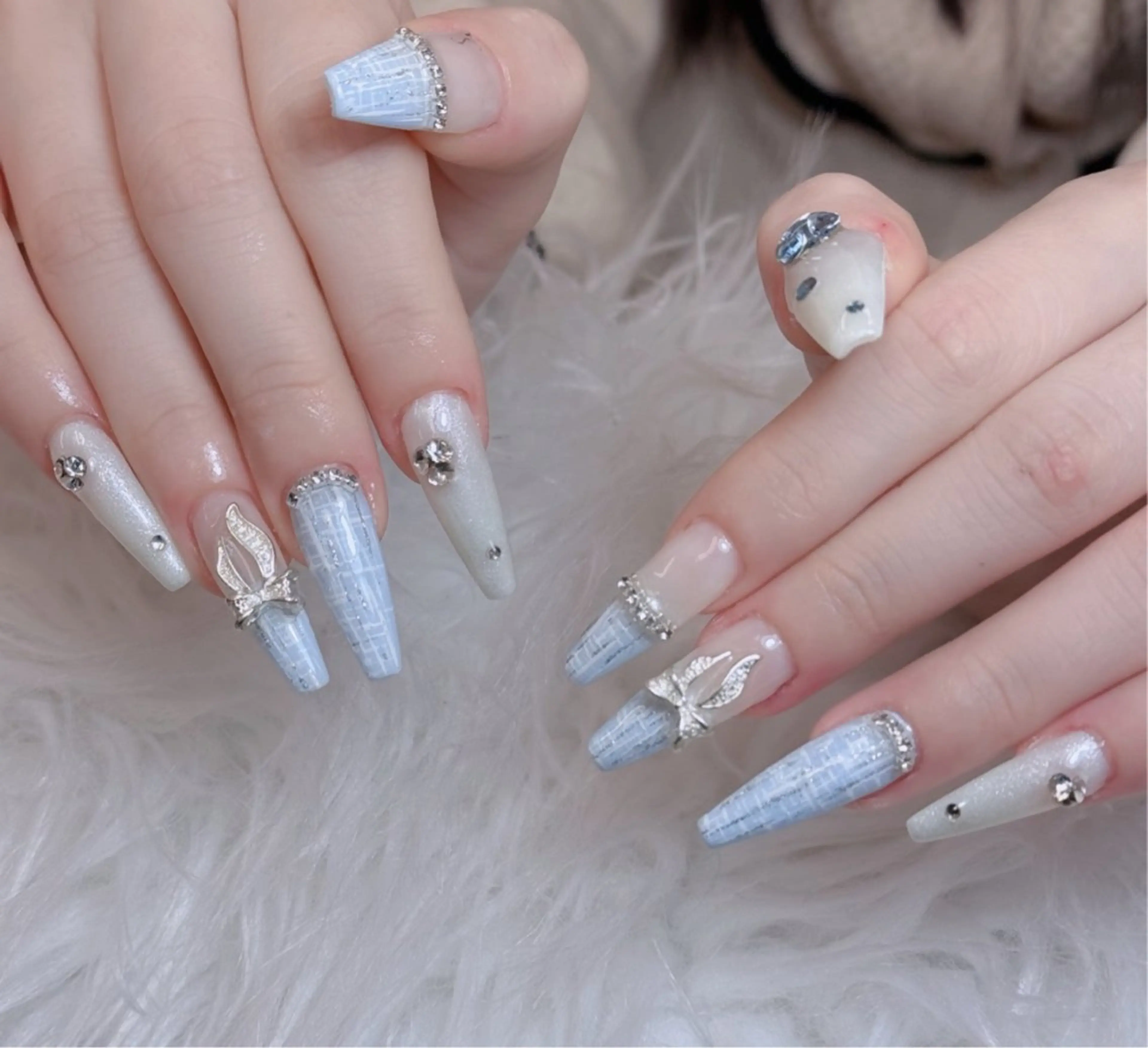 ネイル ジェルネイル 韓国ネイル マグネットネイル ネイルチップ 冬ネイル Lenie Shinokuboのネイルデザイン