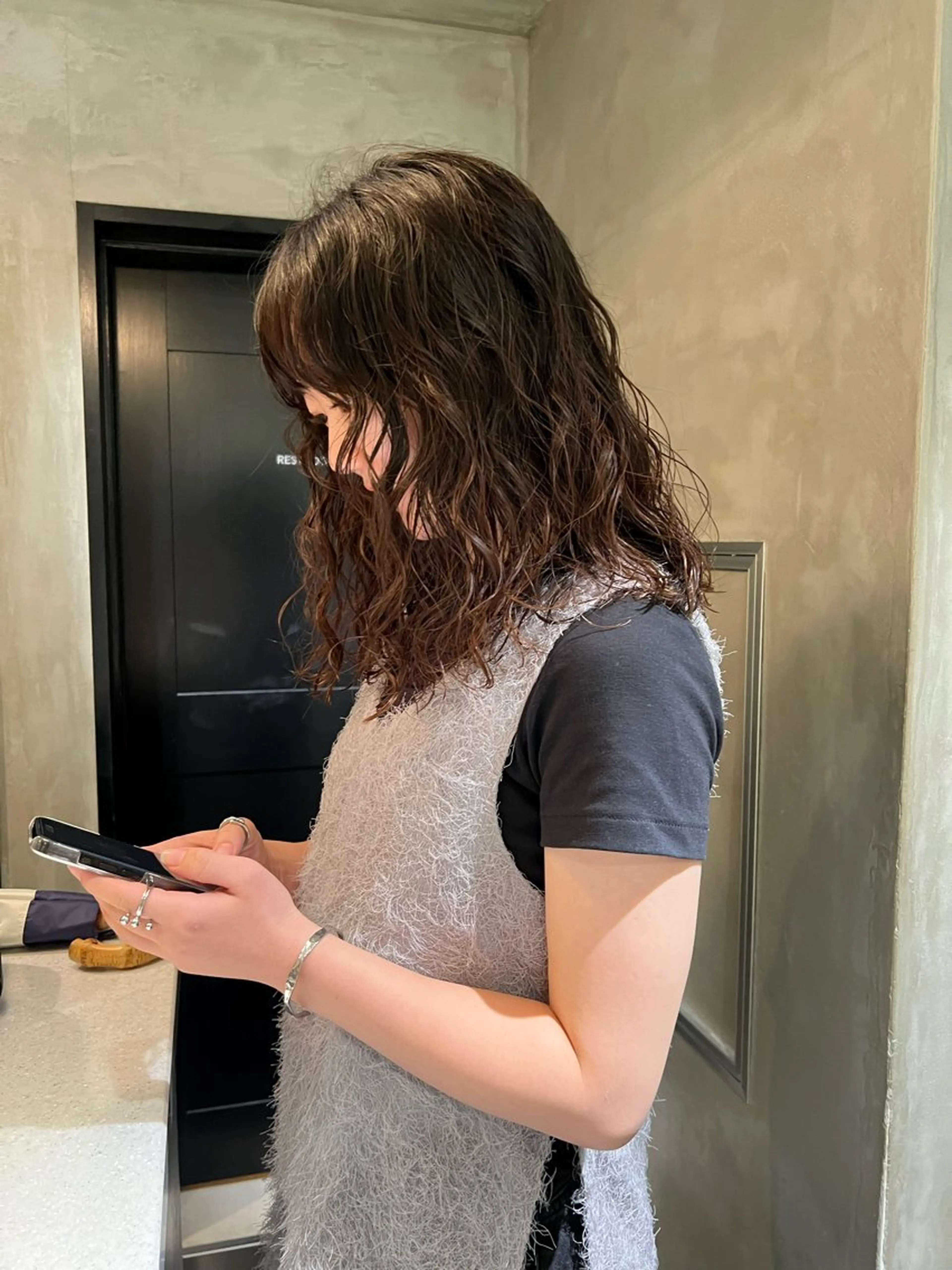 セミロング パーマ カット パーマ トリートメント アンニュイヘア🪽 ayumiのヘアスタイル