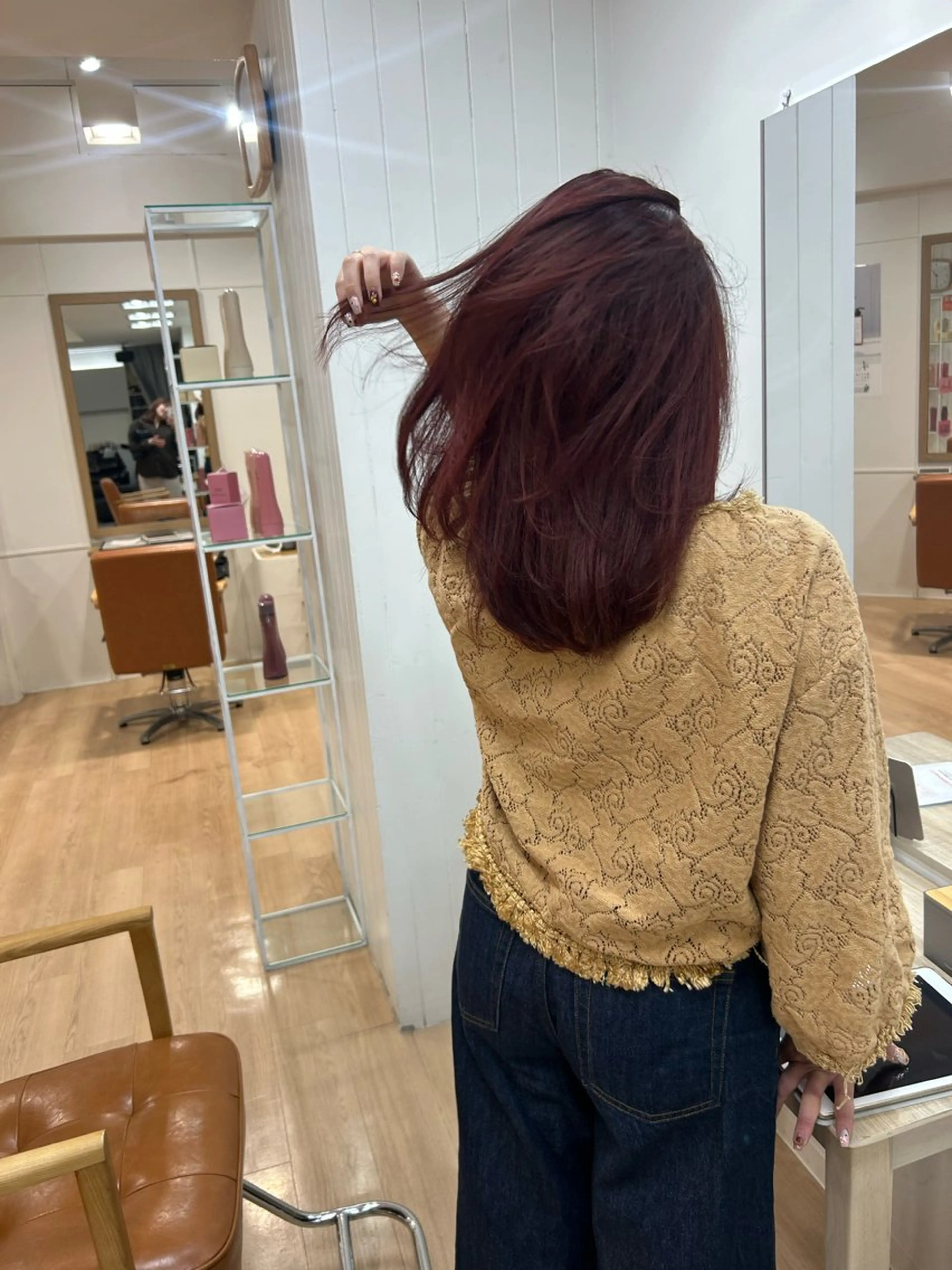 ミディアム カラー レイヤーカット/髪質 改善✨/藤田侑花のヘアスタイル