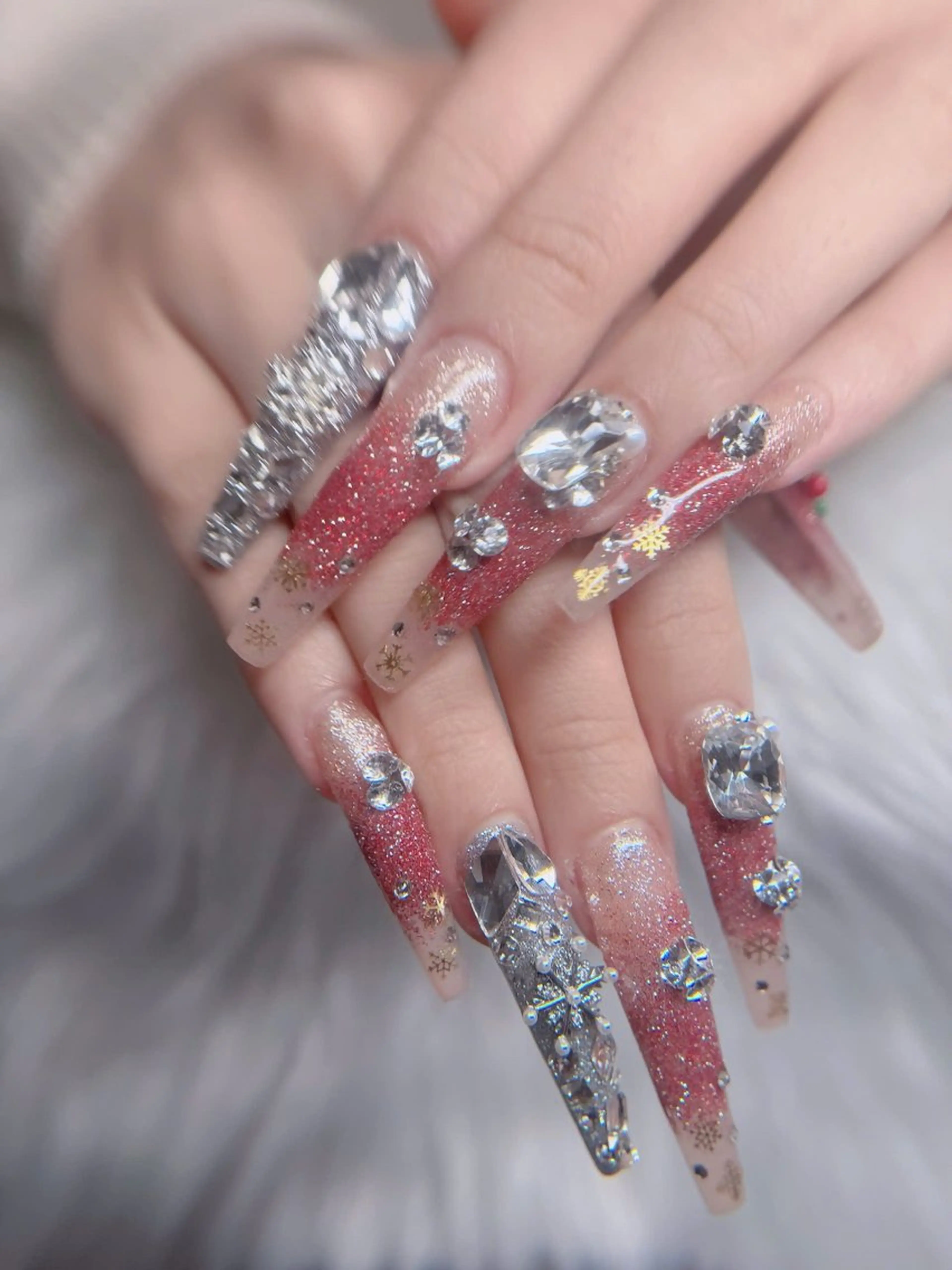 ネイル オーロラネイル フレンチネイル ジェルネイル ハロウィン 韓国ネイル H.baby Nail Salonのネイルデザイン