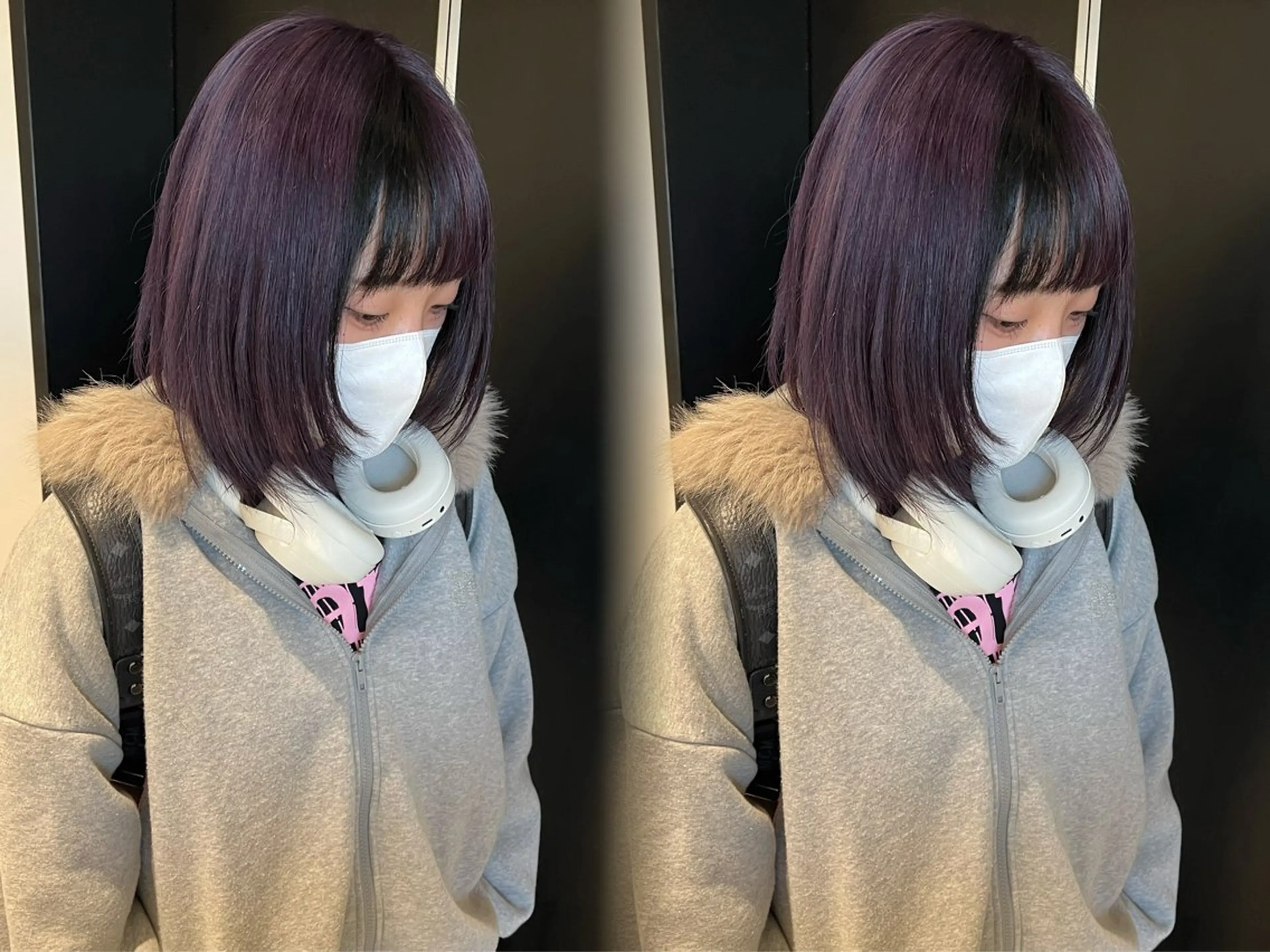 ミディアム ヘアカラー ayaka🫧 梅田ダブルカラーのヘアスタイル