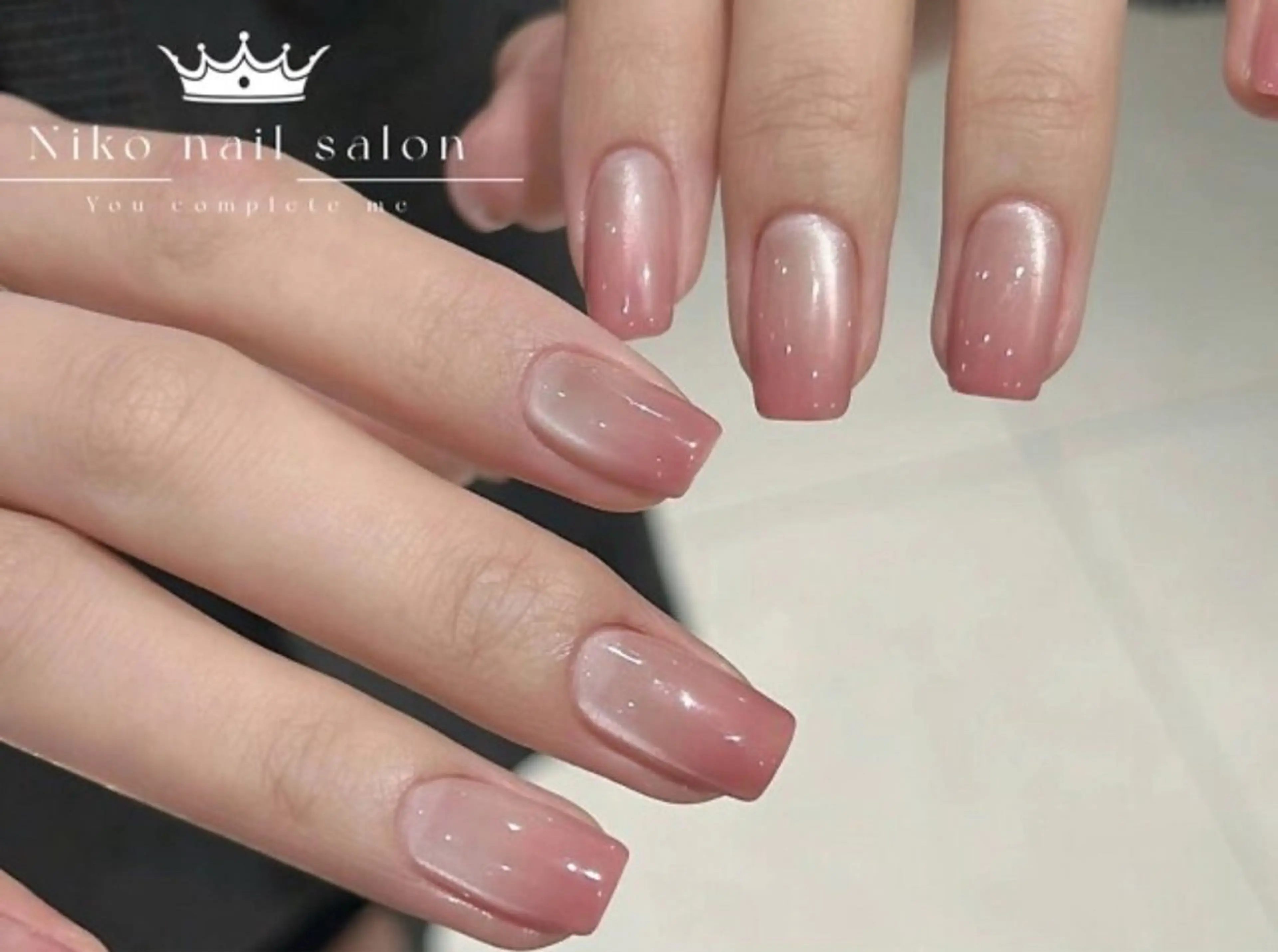 《2級持ち研修ネイリスト》[韓国風x超人気]マグネットxグラデーションネイル7980円→4600の写真