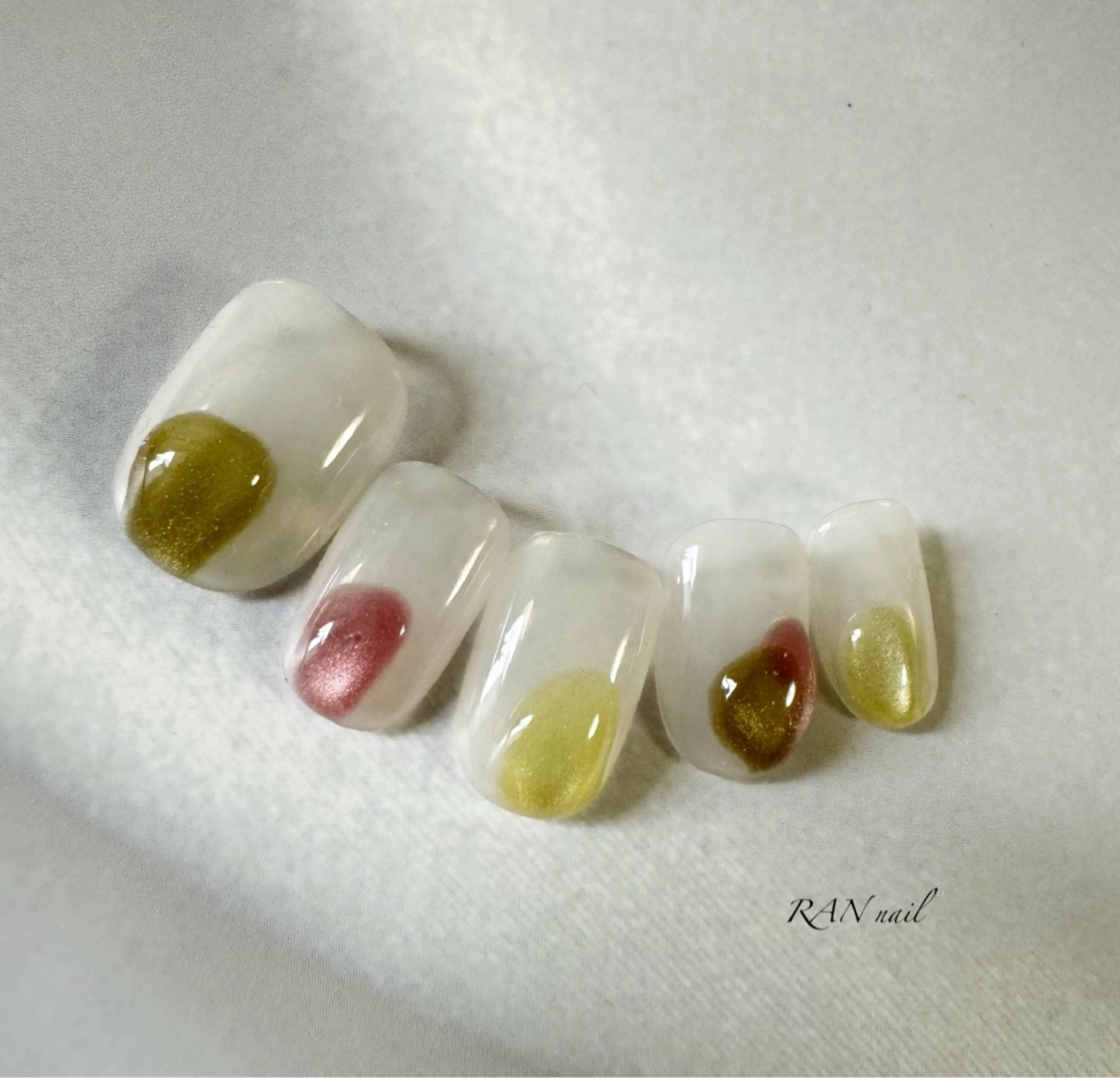 ネイル アートネイル フットネイル マグネットネイル オフィスネイル 春ネイル ハンドネイル フットネイル RAN nail 〜ランネイル〜所属・RAN nailのネイルデザイン