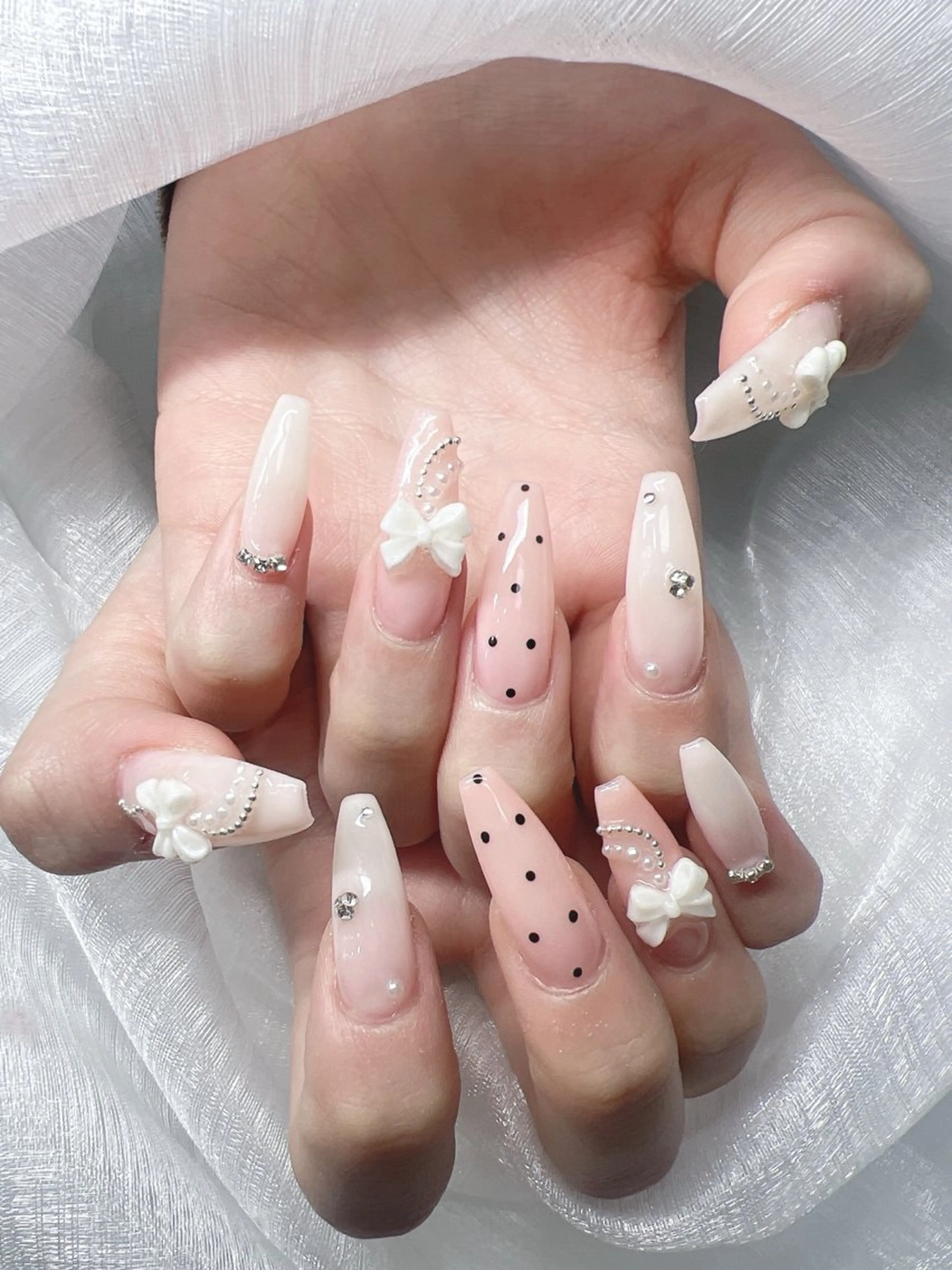 ネイル ハンドネイル Lee Nails チップ長さだし専門店のネイルデザイン