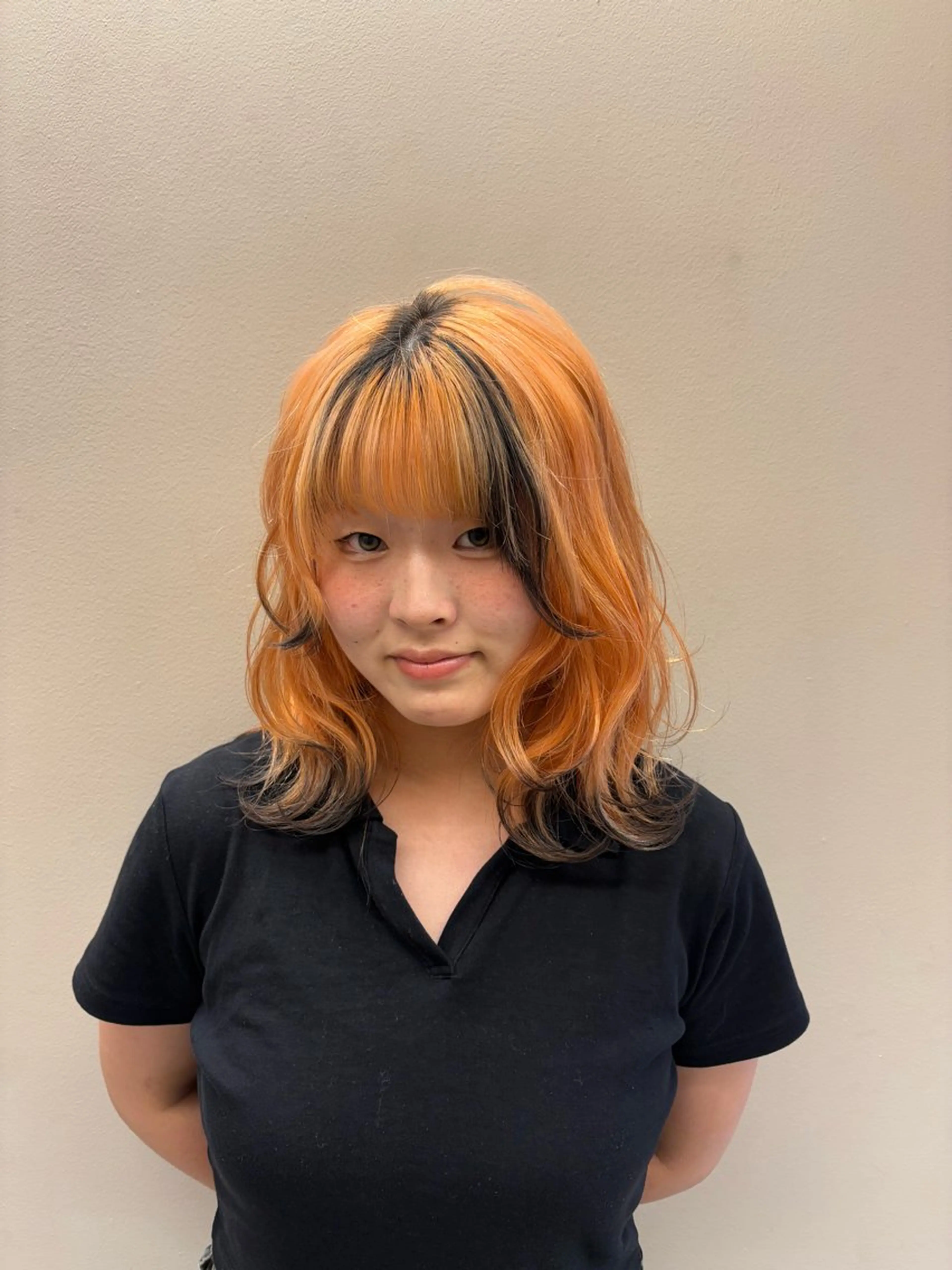 ミディアム カラー ヘアカラー 🐈⬛ブリーチ カラー特化🐈⬛彩のヘアスタイル