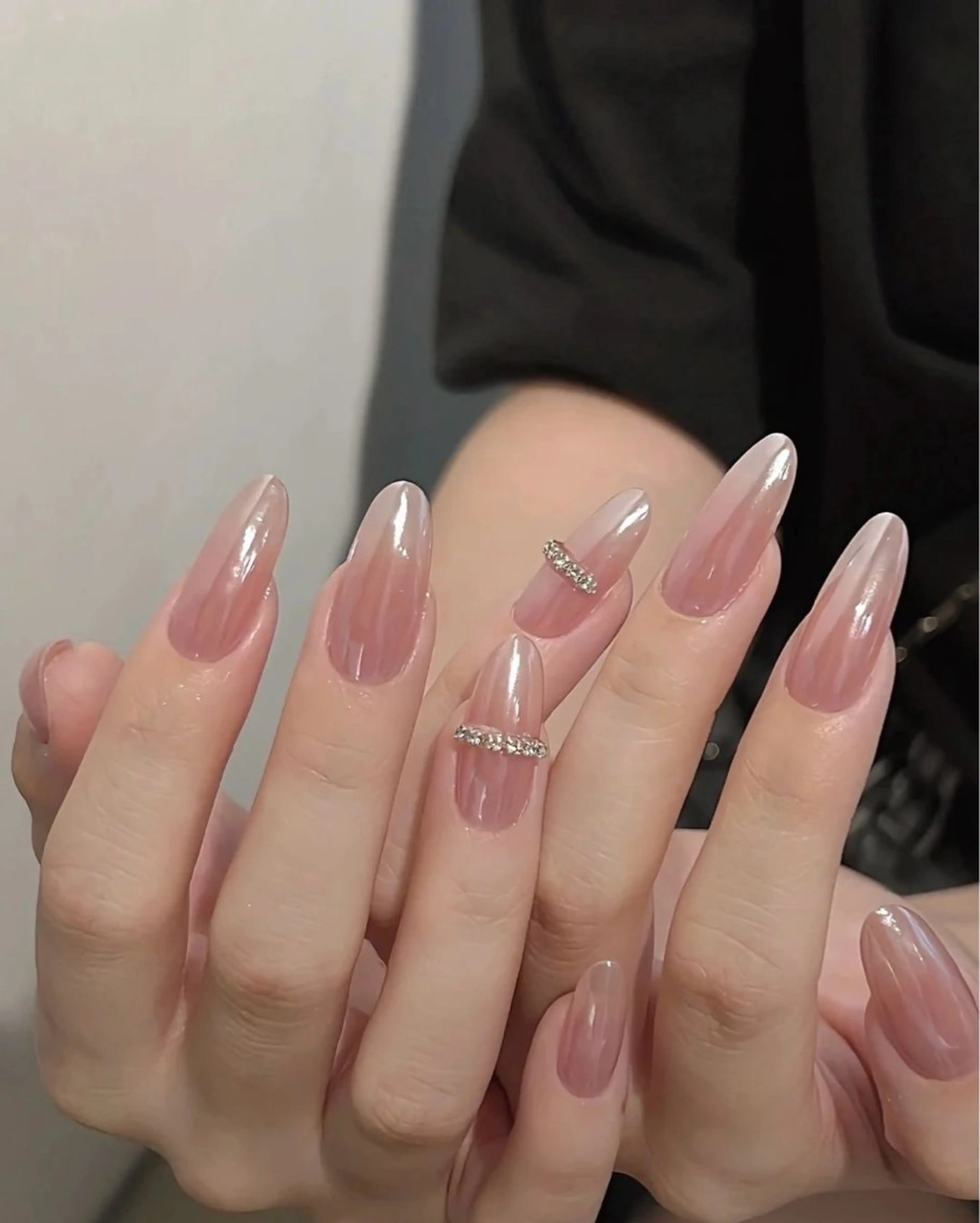 ネイル ミラーネイル 持ち込み ワンカラーネイル ワンホンネイル ToliyDeliy Nail Salonのネイルデザイン