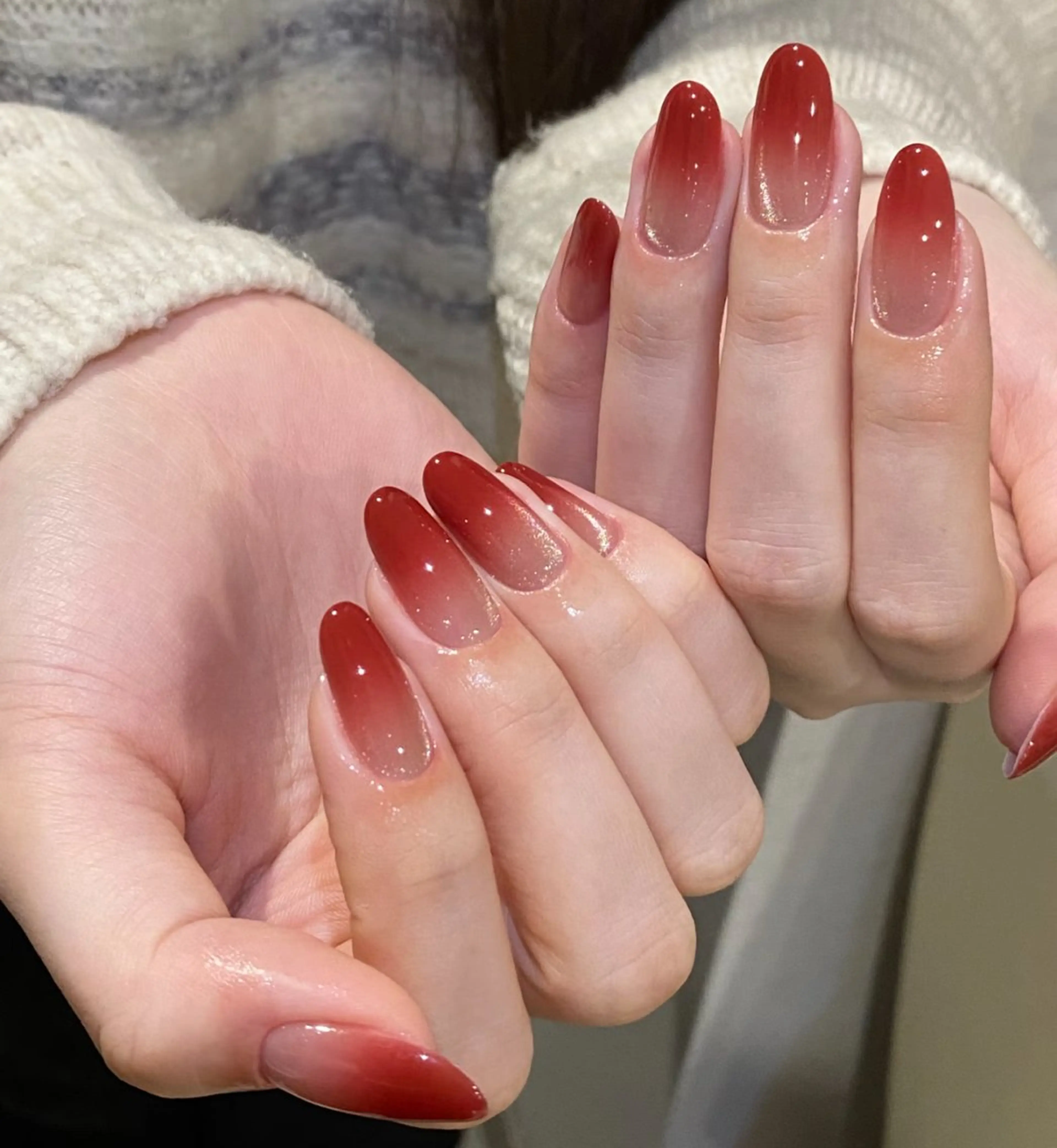 🆕マグネットワンカラー➕カラーグラデーショ6480円（ジェルオフ➕500）の写真