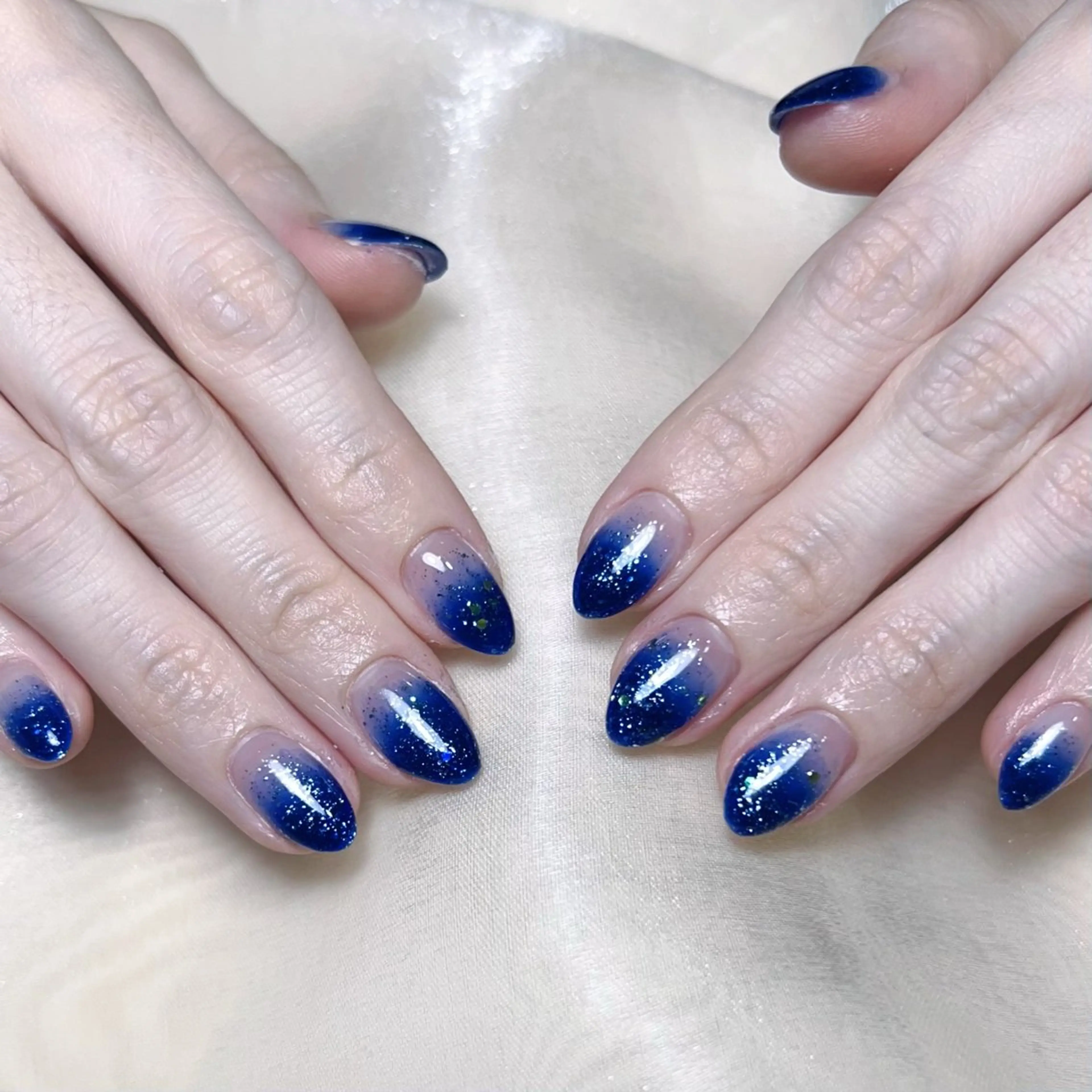 メンズ ネイル メンズ韓国風 アートネイル オーロラネイル ガーリー キラキラネイル ハンドネイル Nail salon 木にいるのネイルデザイン