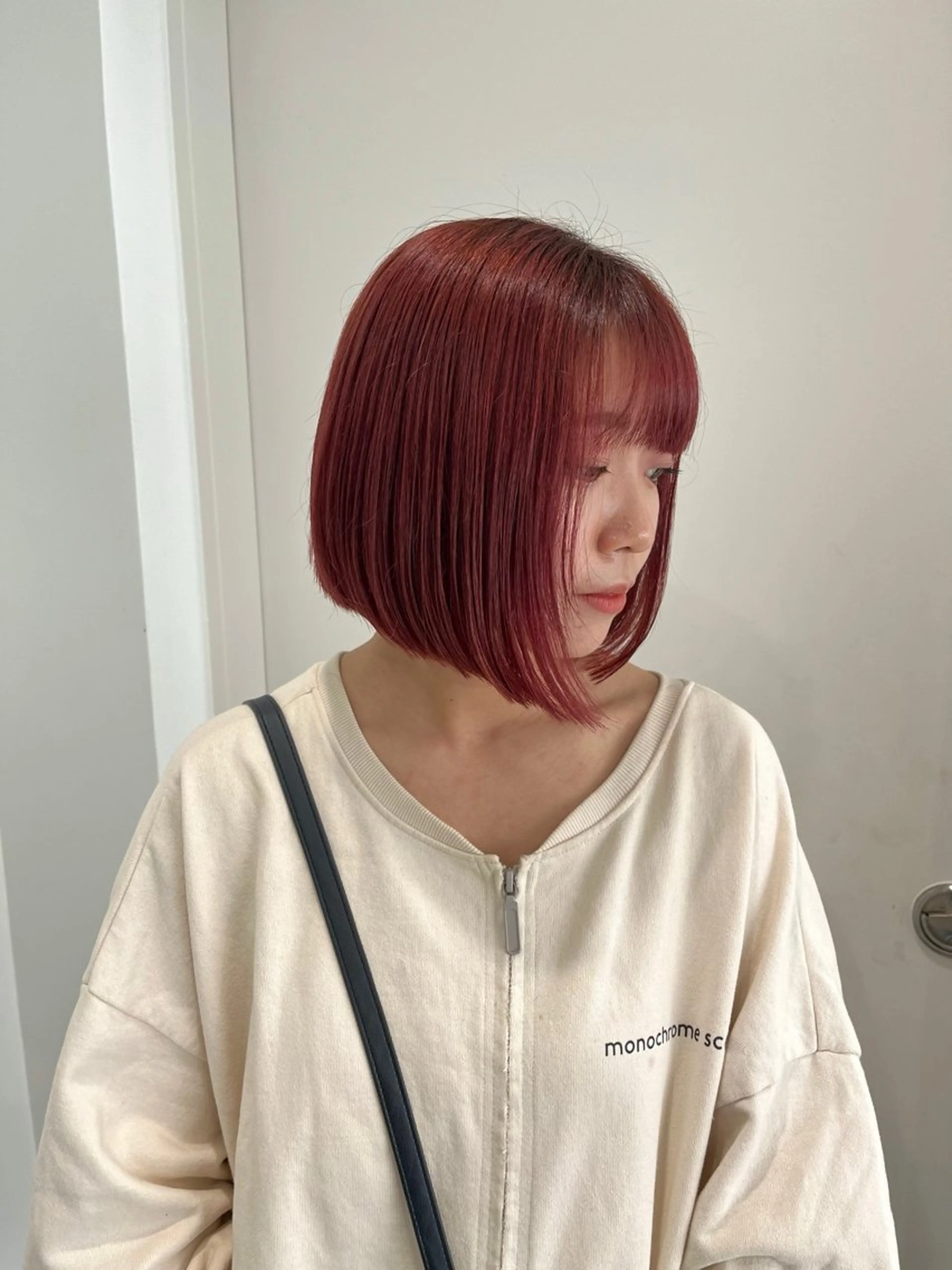 ショート カラー 縮毛矯正/ハイトーン /パーマ/前原汐🎐のヘアスタイル