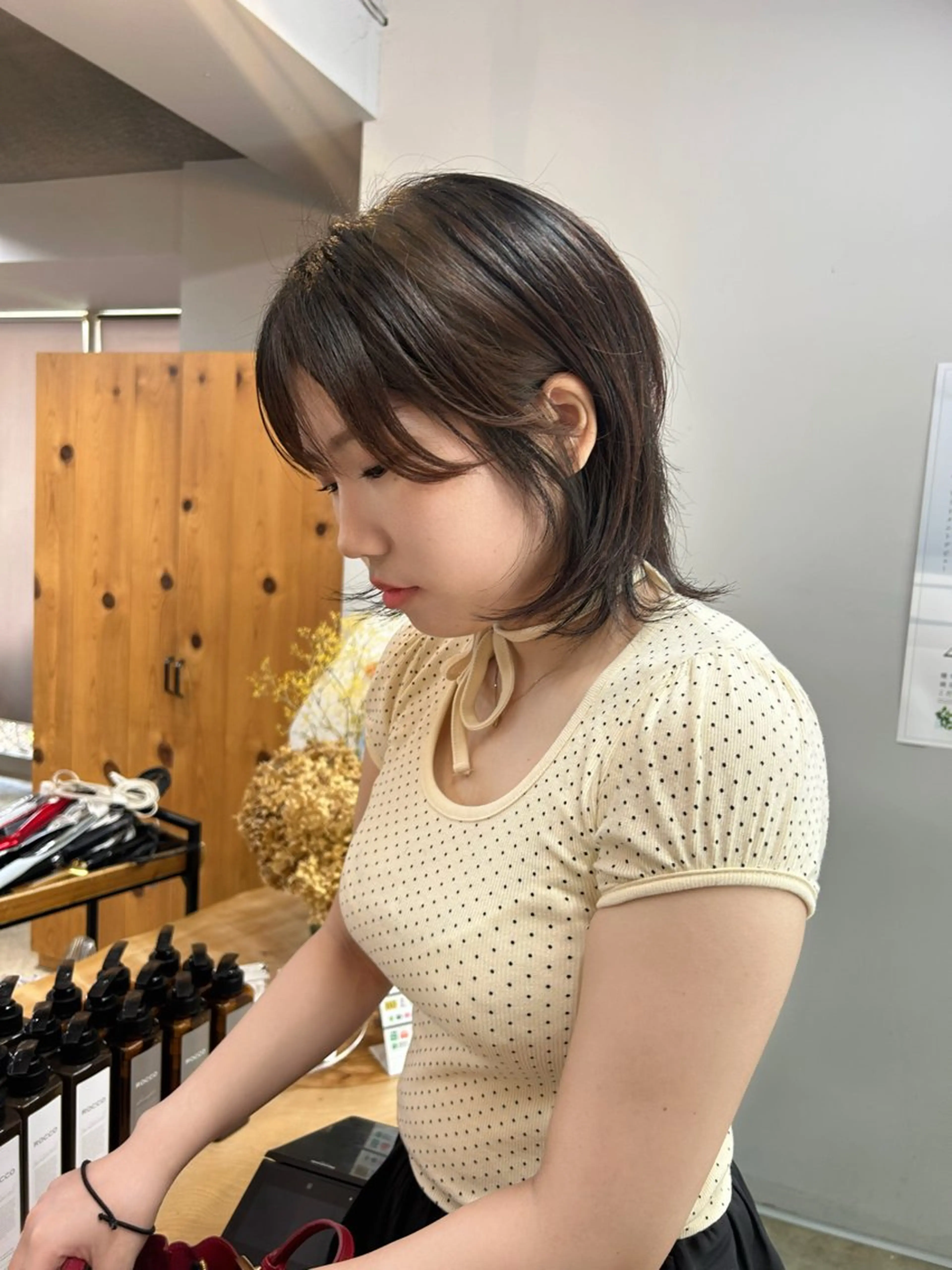 ミディアム カット ROCCOeast Rukaのヘアスタイル