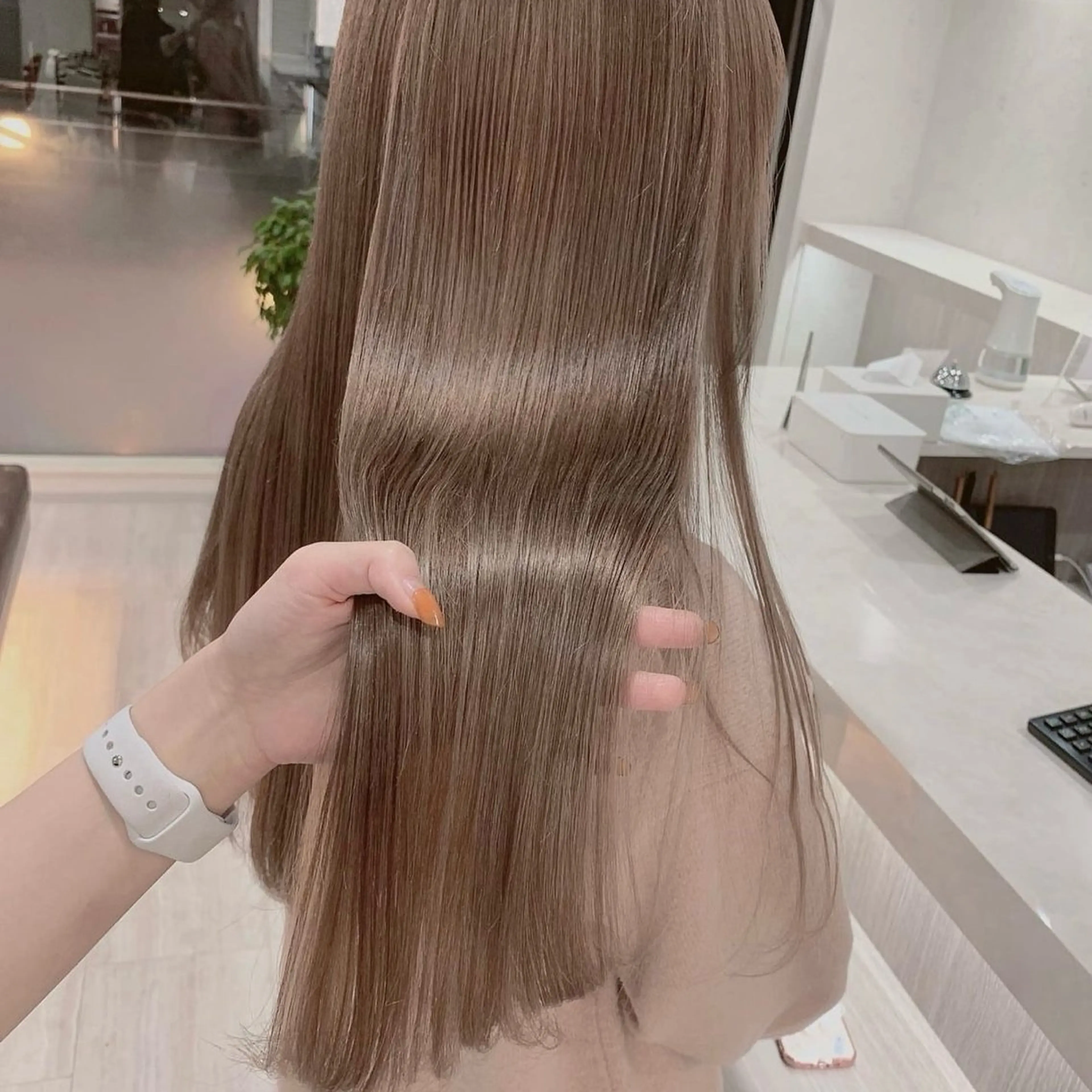 ミディアム 透明感カラー ふうか　渋谷のヘアスタイル