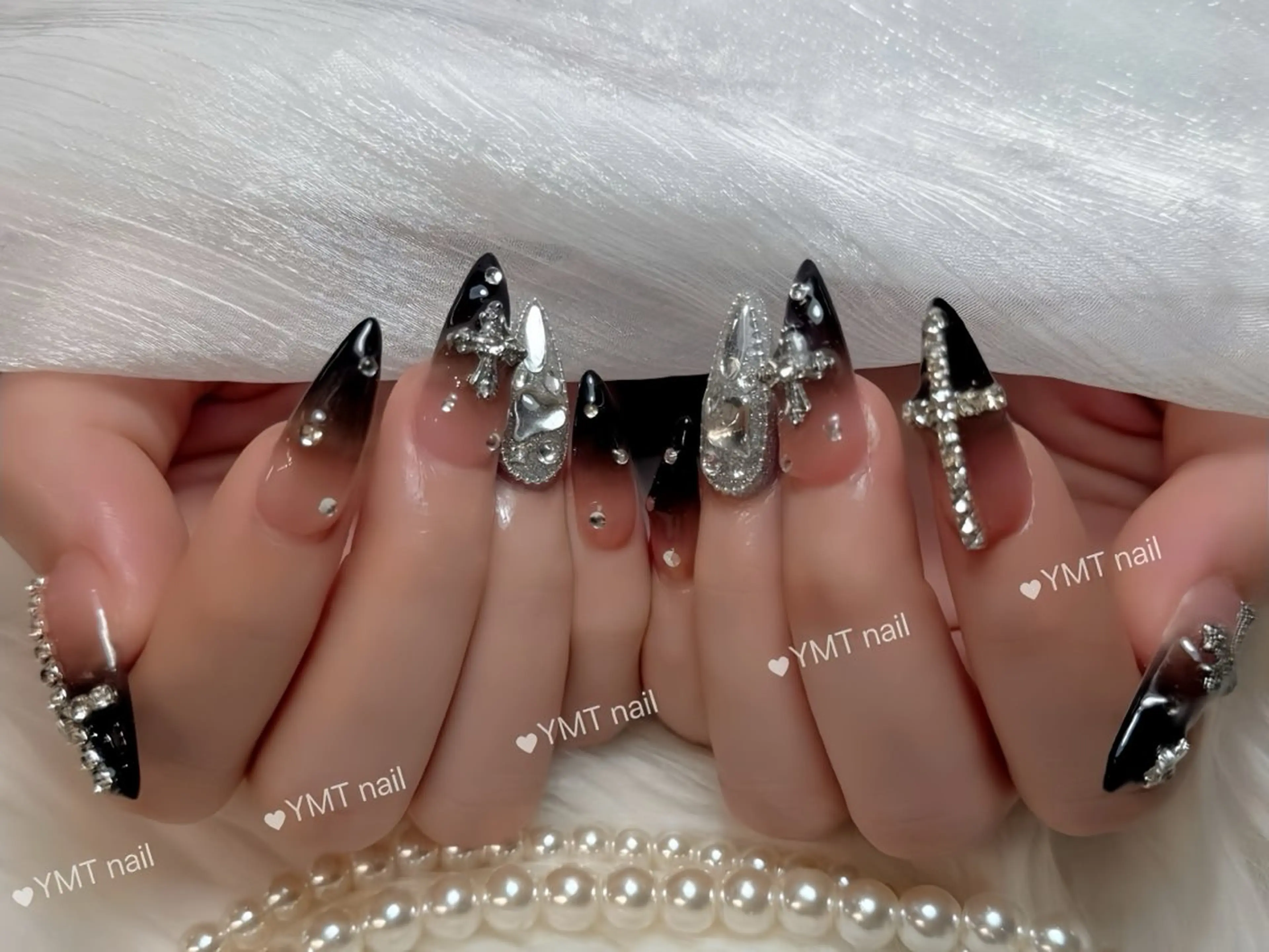 ネイル 長さ出し フットネイル ジェルネイル 韓国ネイル マグネットネイル ハンドネイル YMT. NailStudioのネイルデザイン