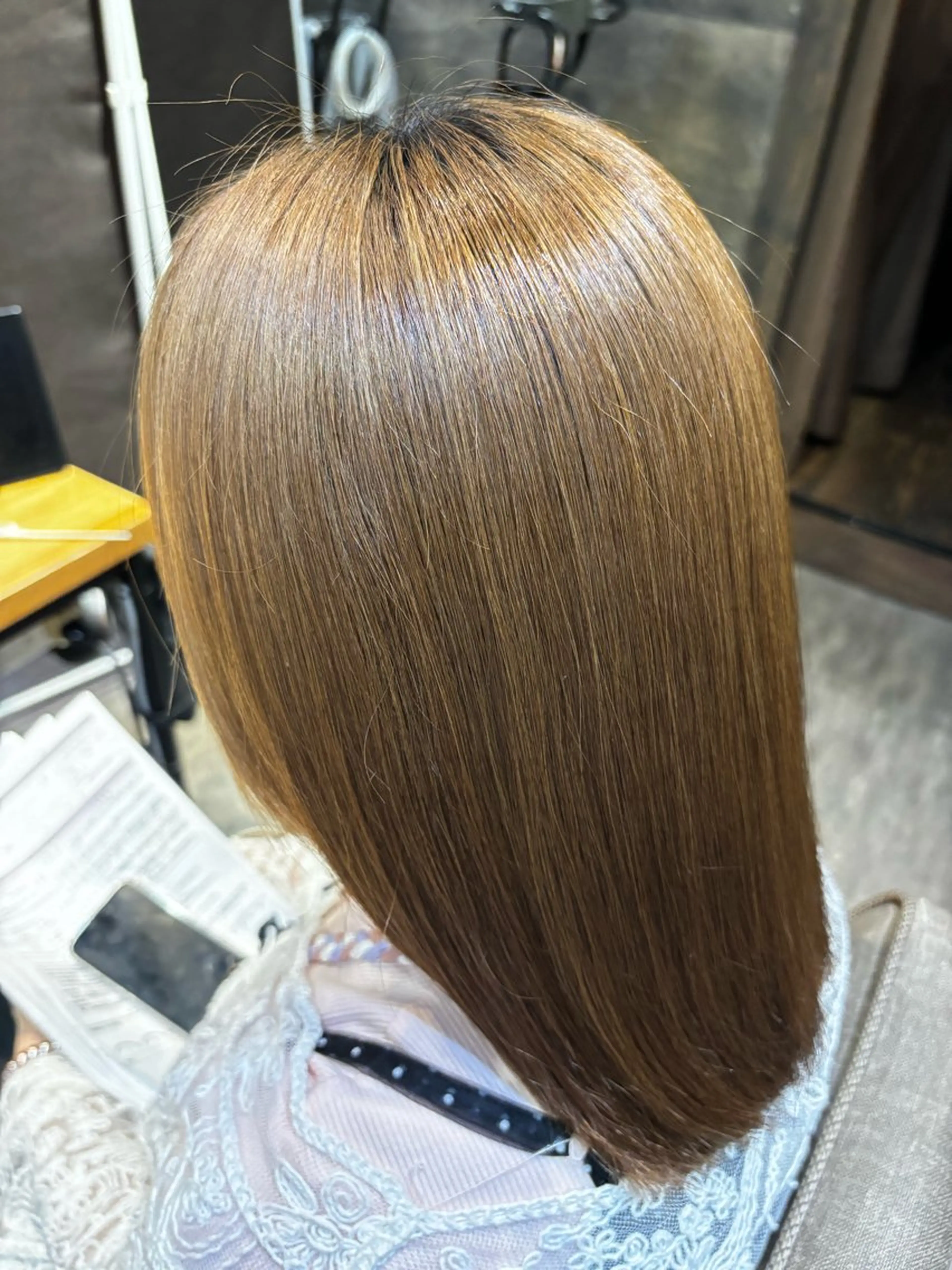 ミディアム 髪質改善 艶髪/縮毛矯正 /hikaruのヘアスタイル