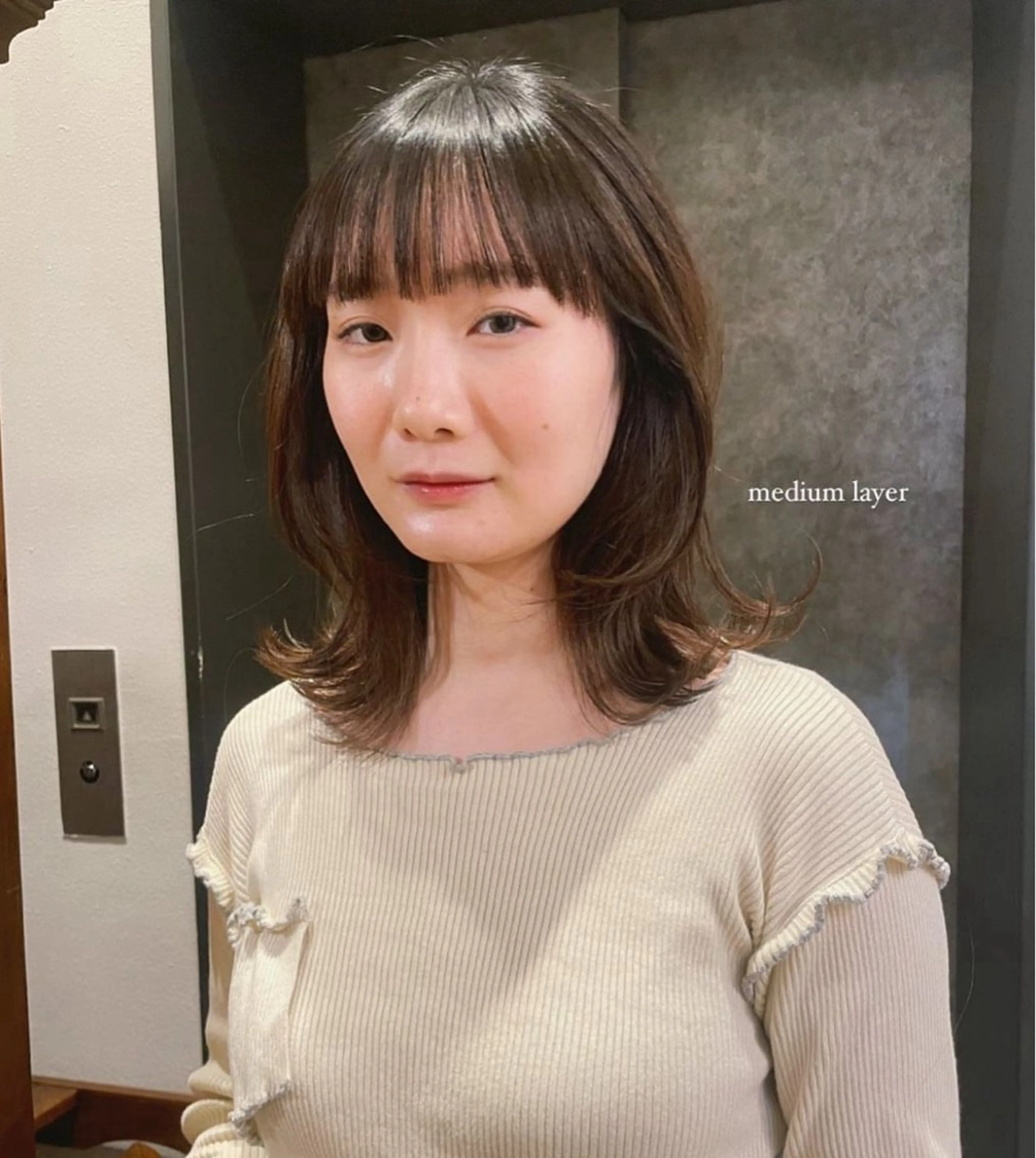 ミディアム ミディアムレイヤー レイヤーカット tete nico所属・似合わせ/ヘアカラー nanami🌸のヘアスタイル