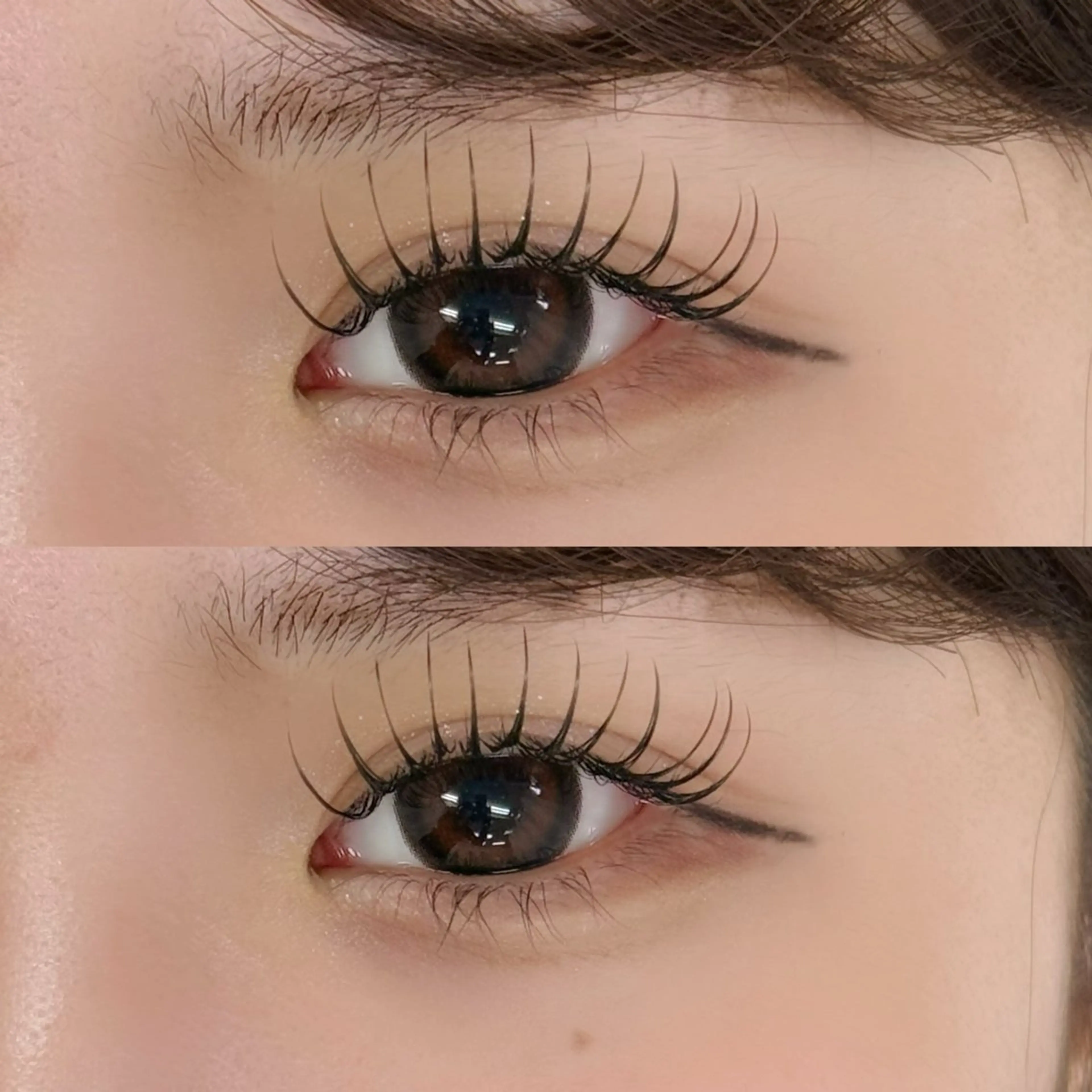 マツエク・マツパ Dカール フラットラッシュ 1ka.🎀 avec amourのマツエク・マツパデザイン