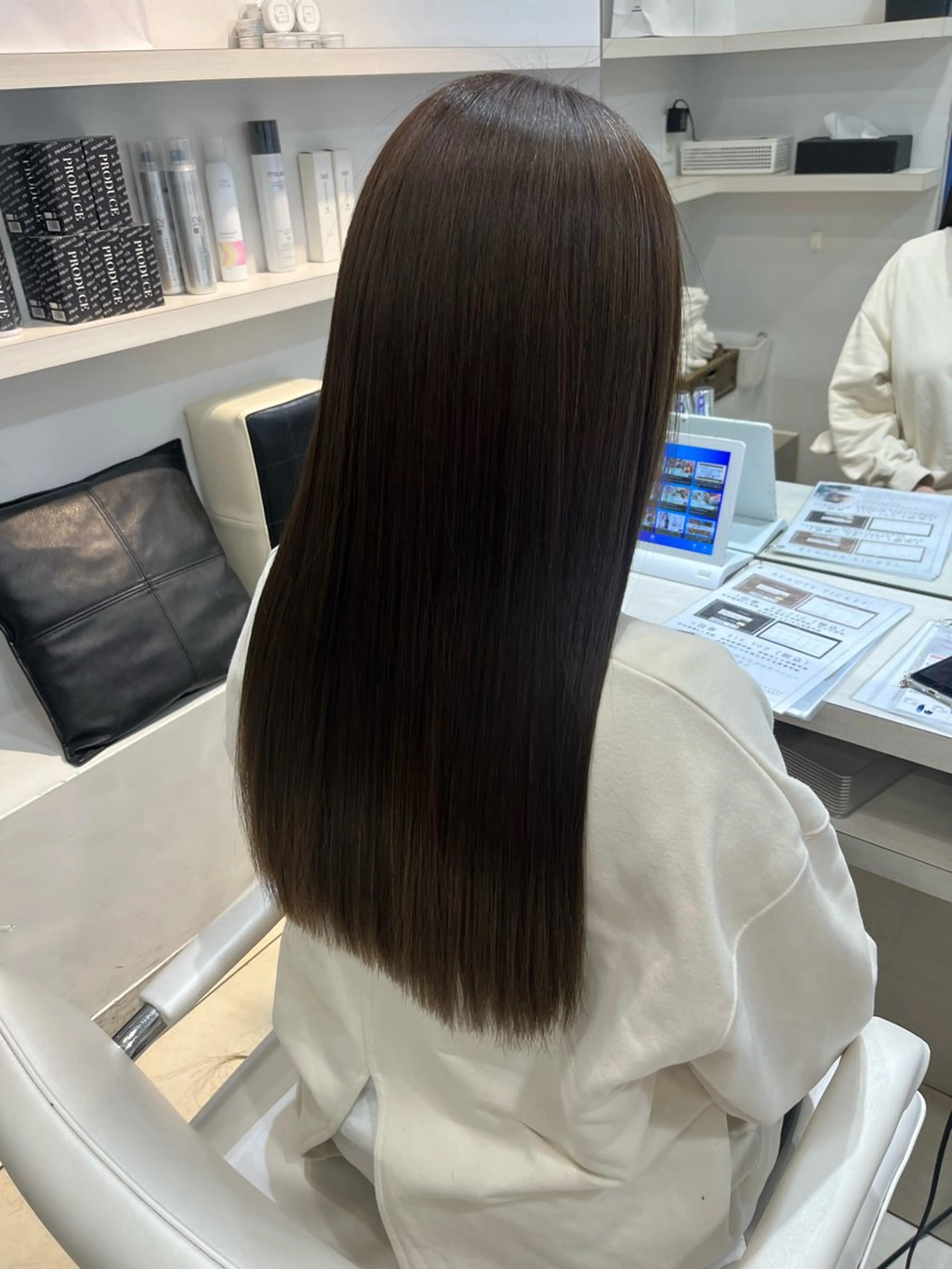ロング カラー ベージュカラー オリーブベージュ ヘアカラー トリートメント 🤎ベージュカラー/ 髪質改善/山岸🤎のヘアスタイル
