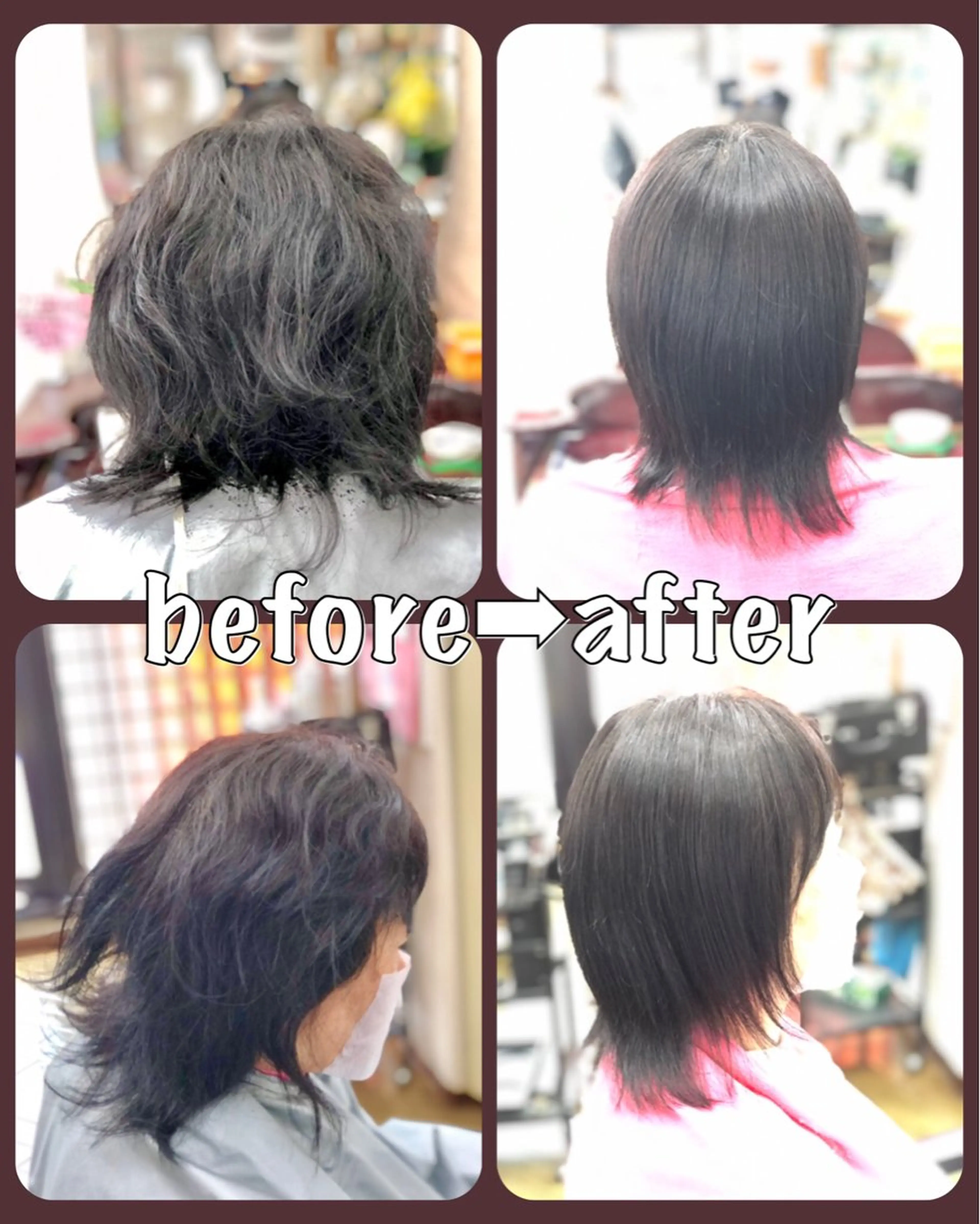 セミロング セミロングパーマ 酸性ストレート カラー損傷毛縮毛矯正 ツイストスパ佐藤昭利のヘアスタイル