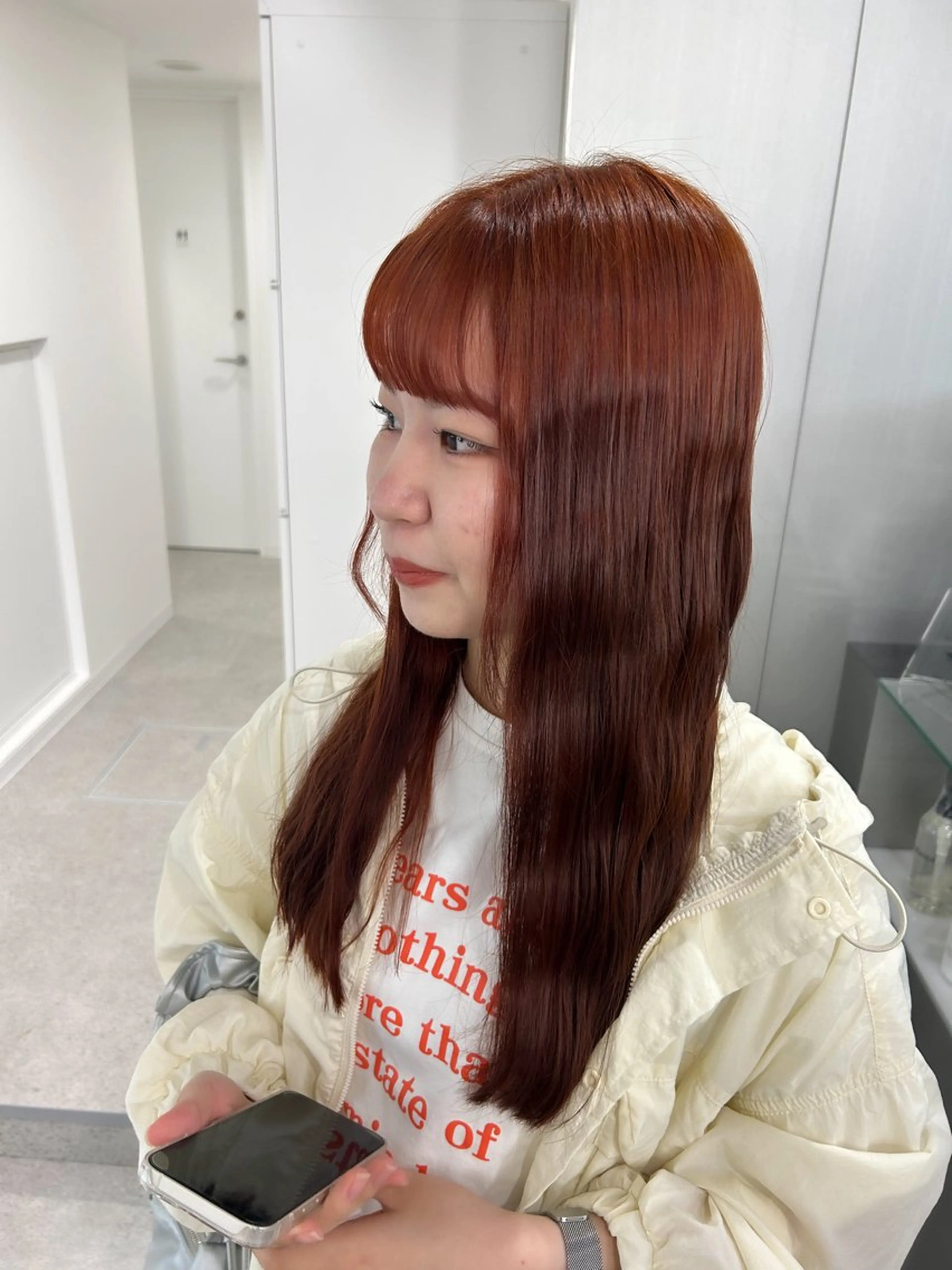 ロング カラー 愛結 暖色カラー🎀🩰のヘアスタイル