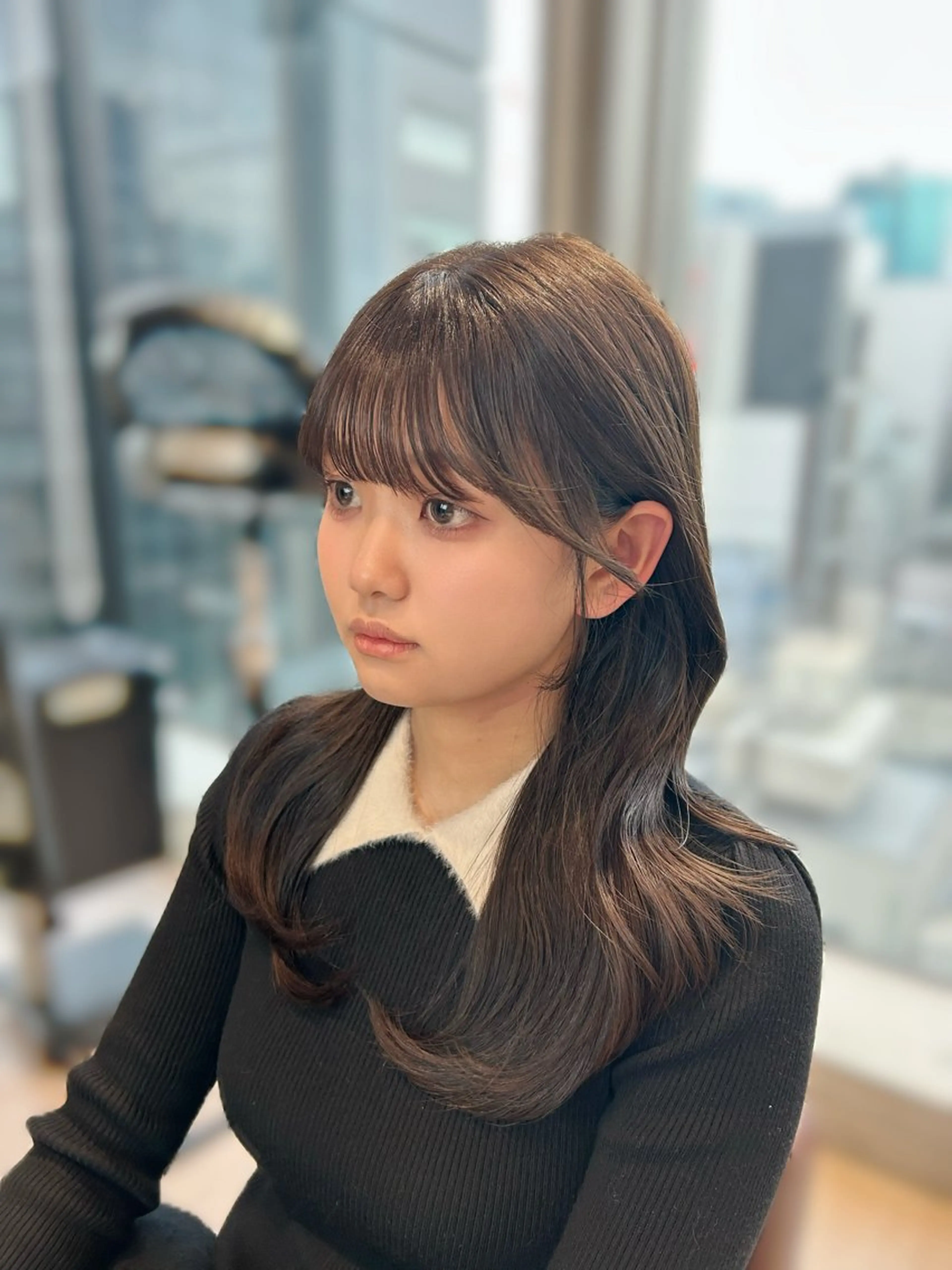 ロング カット トリートメント 🎀大竹美侑/顔まわ りカット/レイヤーのヘアスタイル