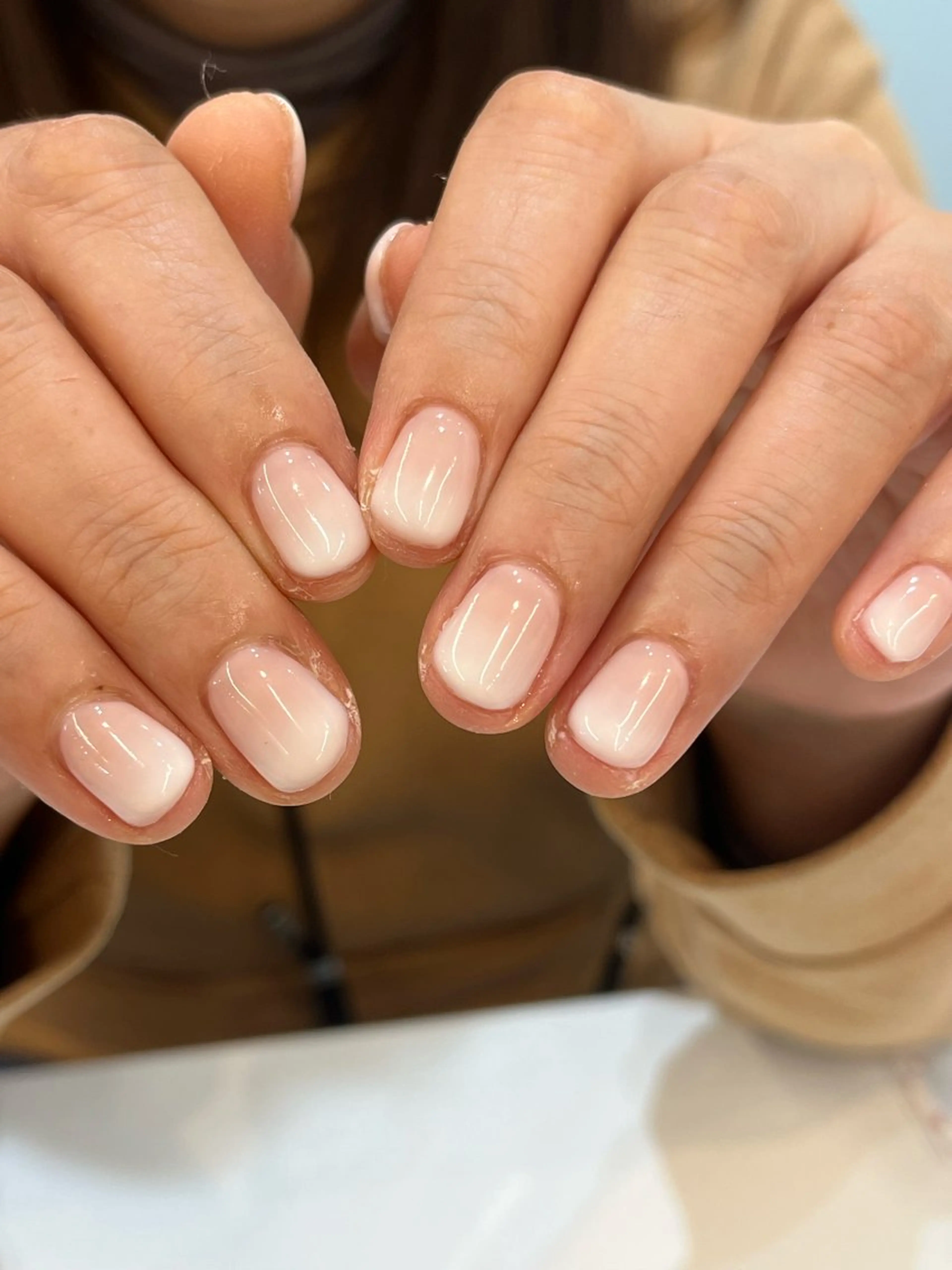 💜オフあり💜 【色指定】カラーグラデーションネイルの写真