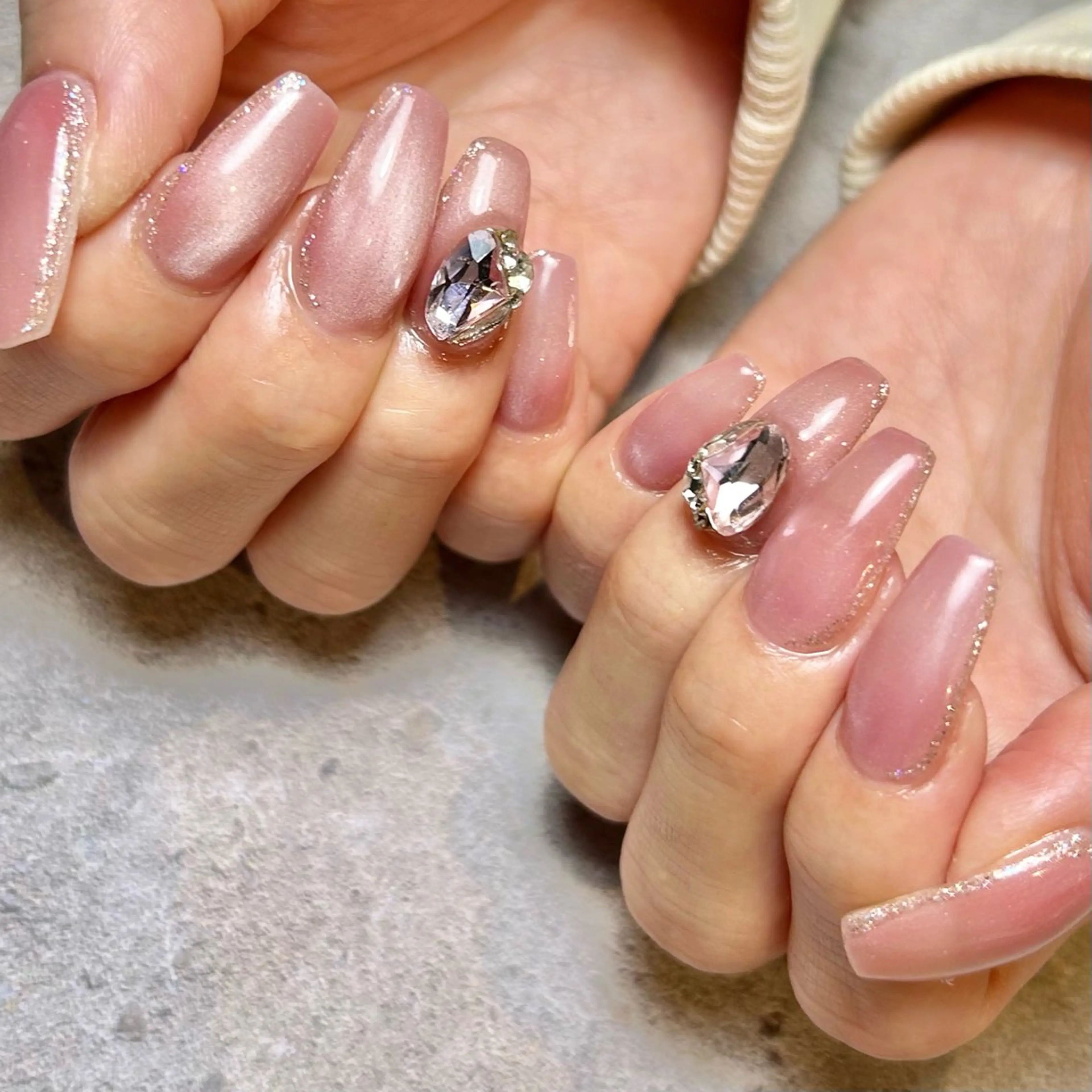 ネイル ピンク ハンドネイル Reflection marikoのネイルデザイン