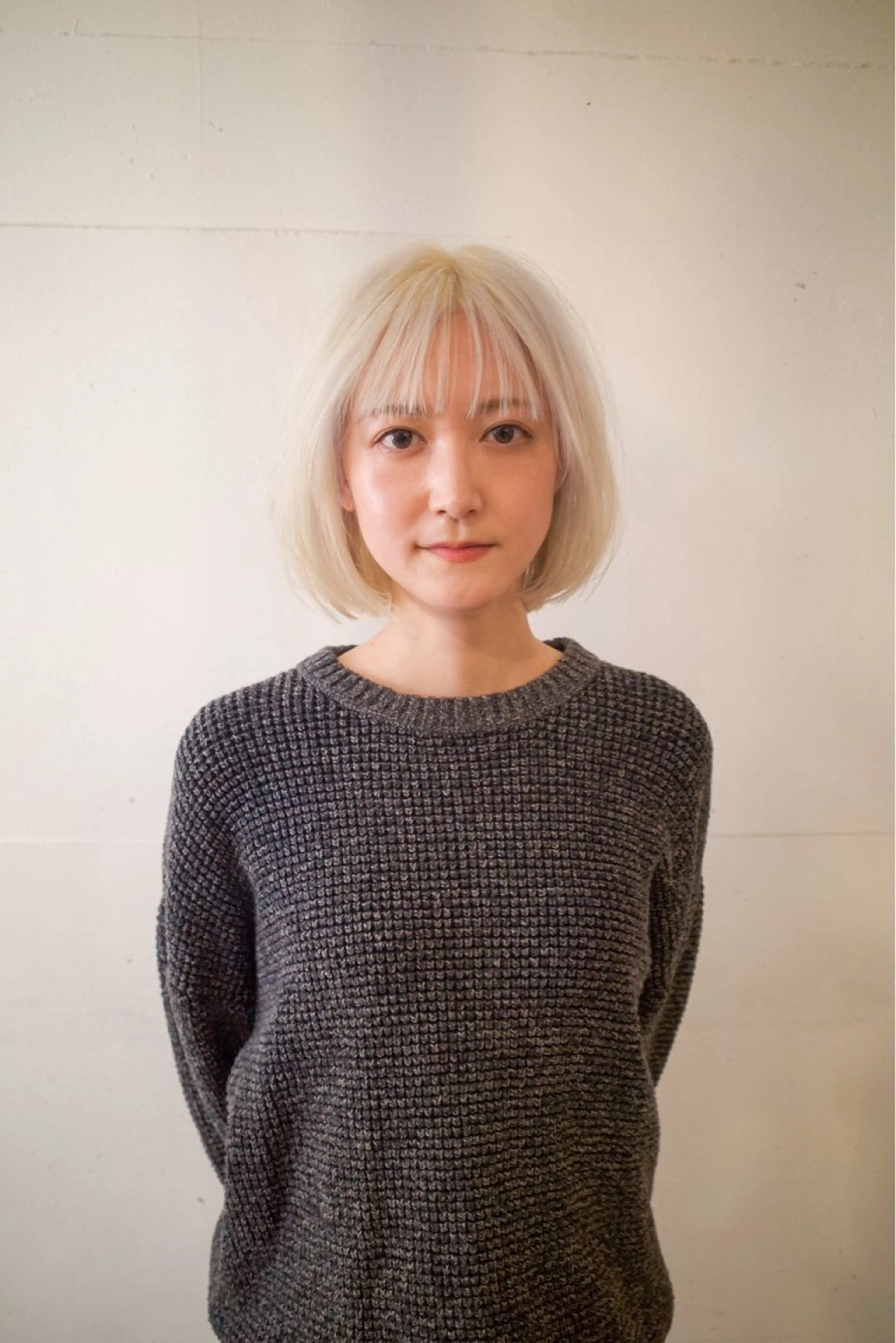 ミディアム カット ヘアカラー トリートメント つくばUtooe's 副店長　寺沢颯のヘアスタイル