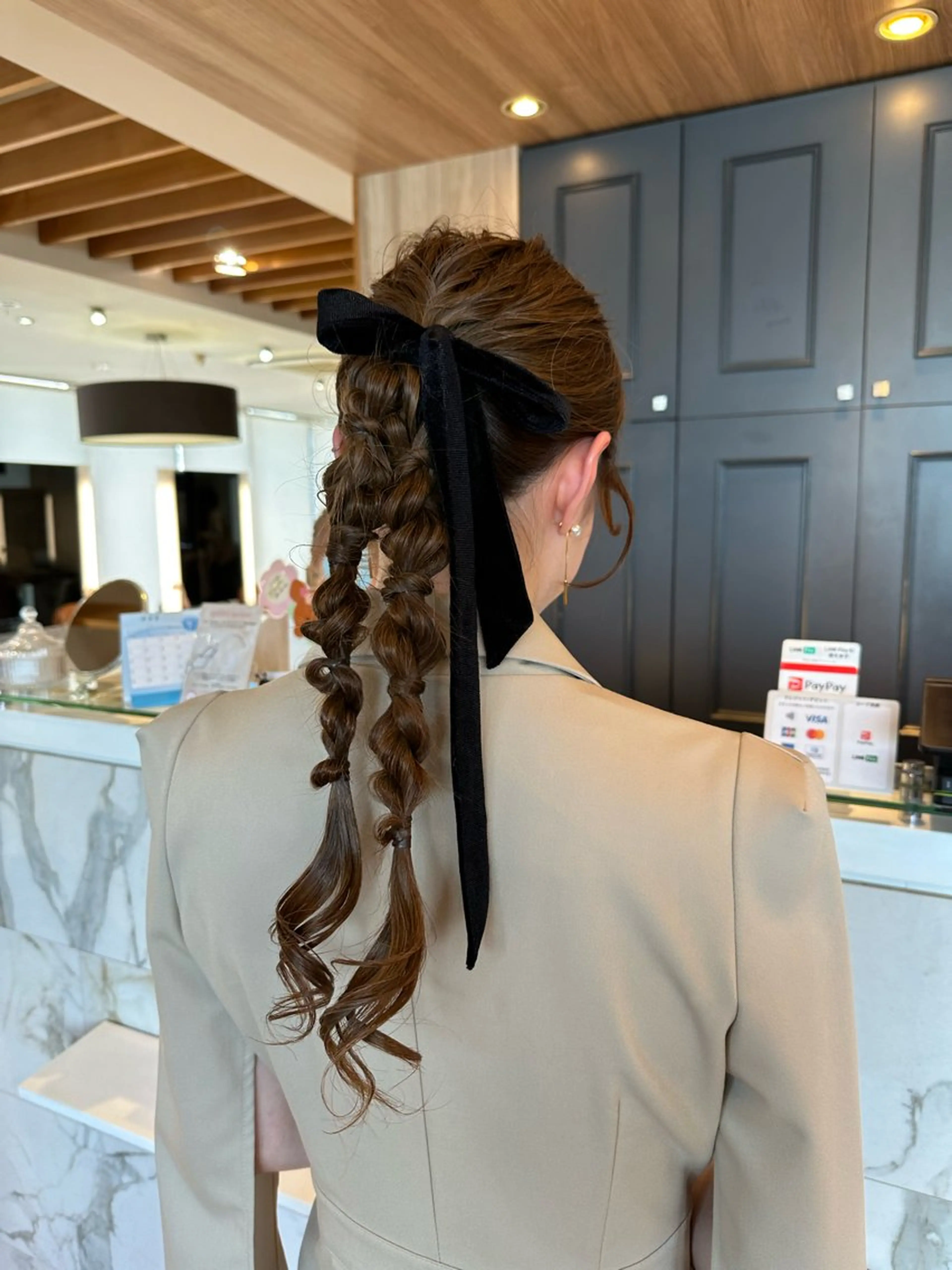 ロング カラー ヘアアレンジ カット ヘアカラー トリートメント hibiki/セット /透明感カラーのヘアスタイル