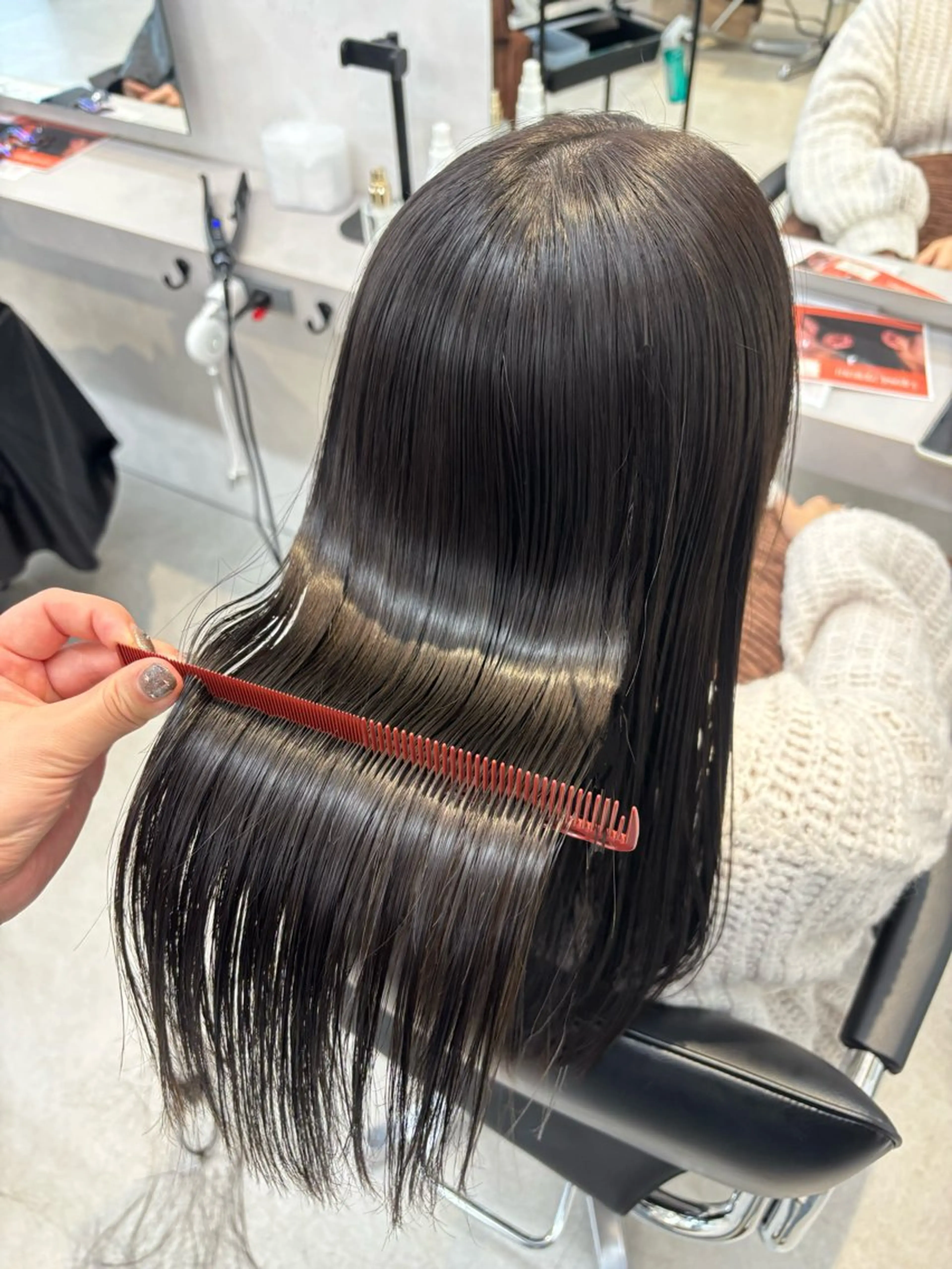 セミロング カット ヘアカラー 縮毛矯正 yoshino /ナチュラル縮毛のヘアスタイル