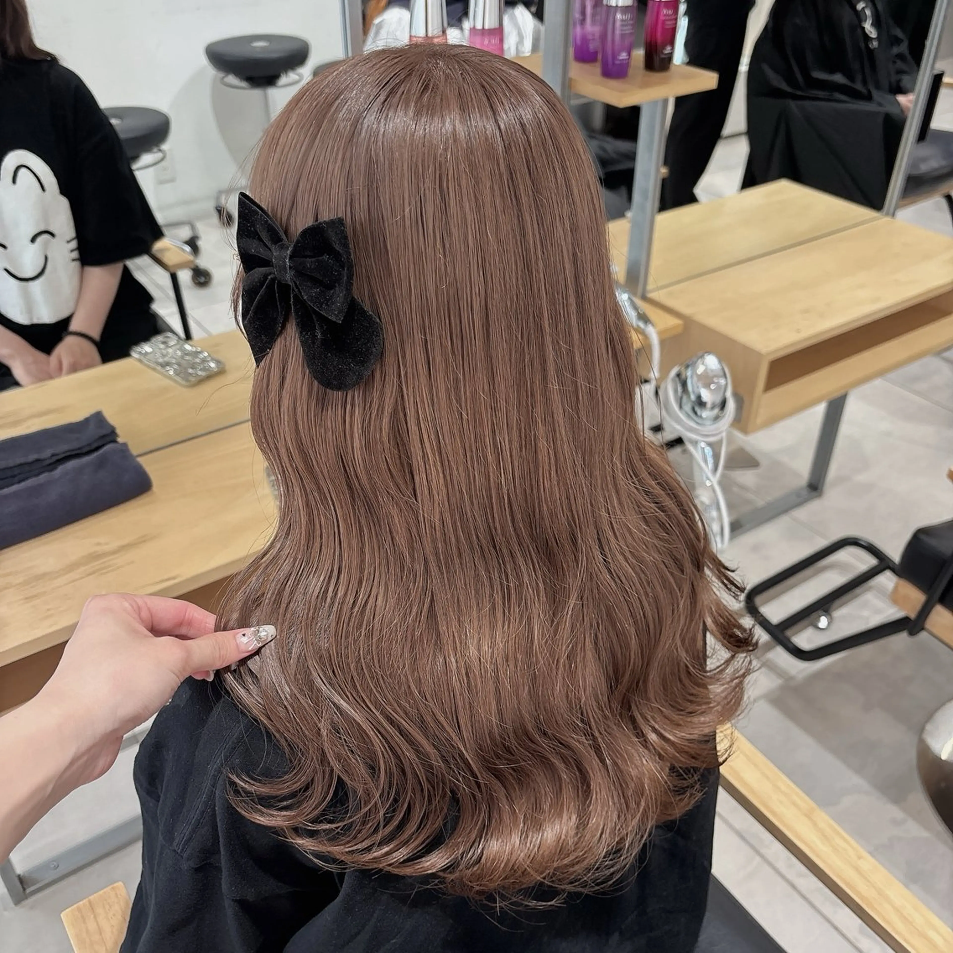 セミロング ヘアカラー トリートメント ヘアセット ゆるふわ透明感カラー 🎀ほの/表参道のヘアスタイル