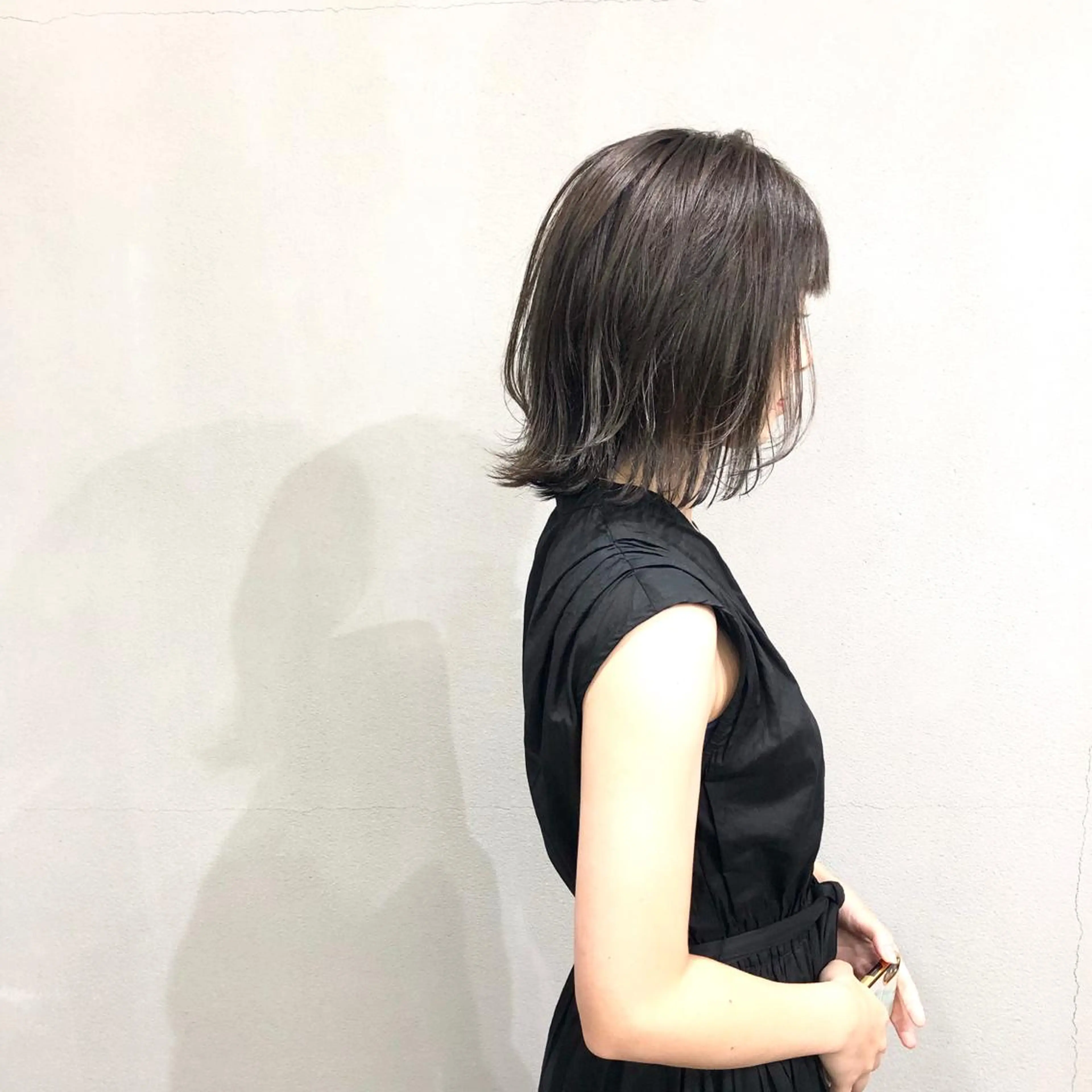 ショート カラー 切りっぱなしボブ ボブ カット ヘアカラー ボブ/ショート/ 白髪染め/メンズ葛西のヘアスタイル