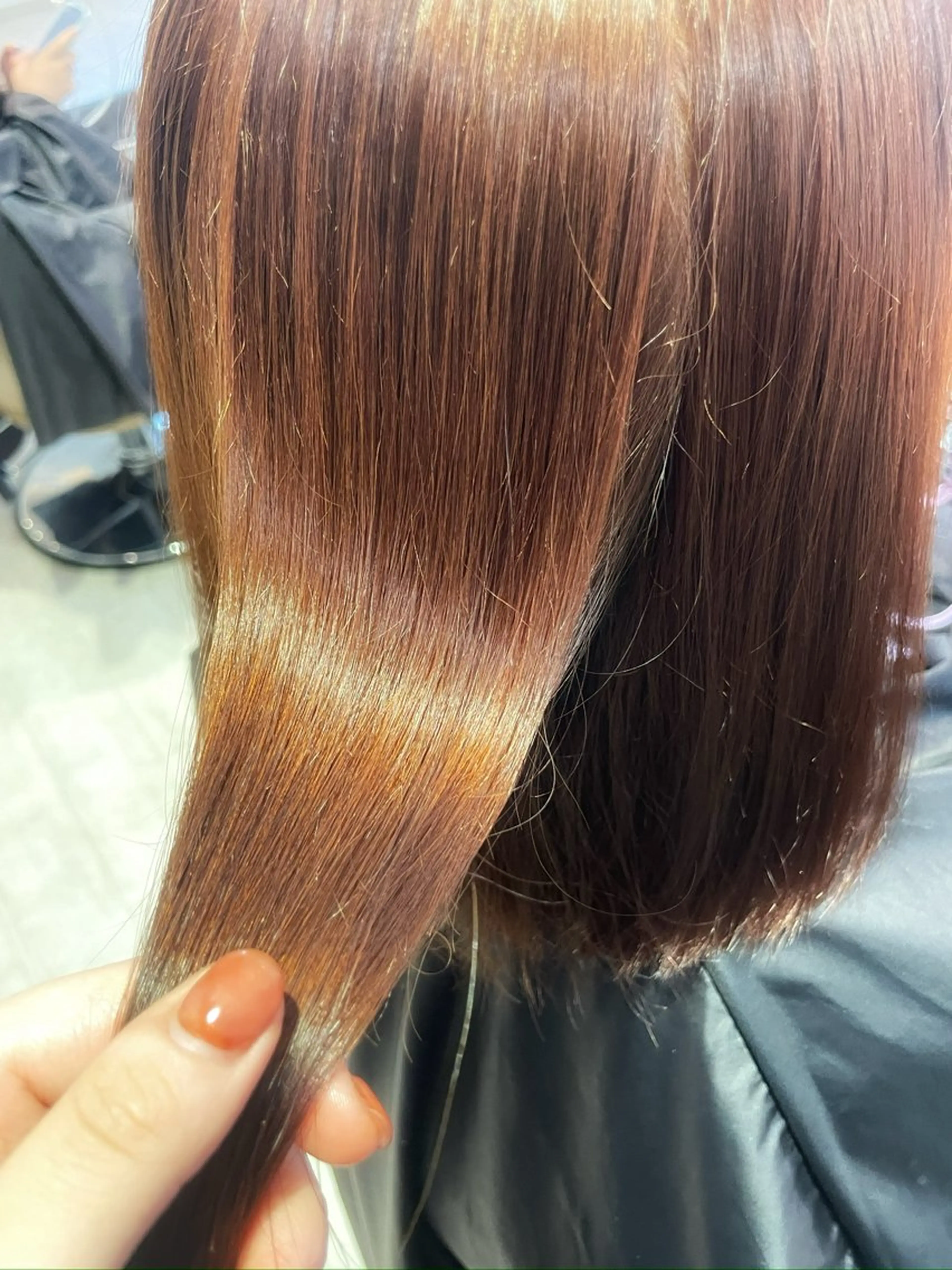 ミディアム 縮毛矯正 ASTRANTIA栄所属・菅野 凪紗のヘアスタイル