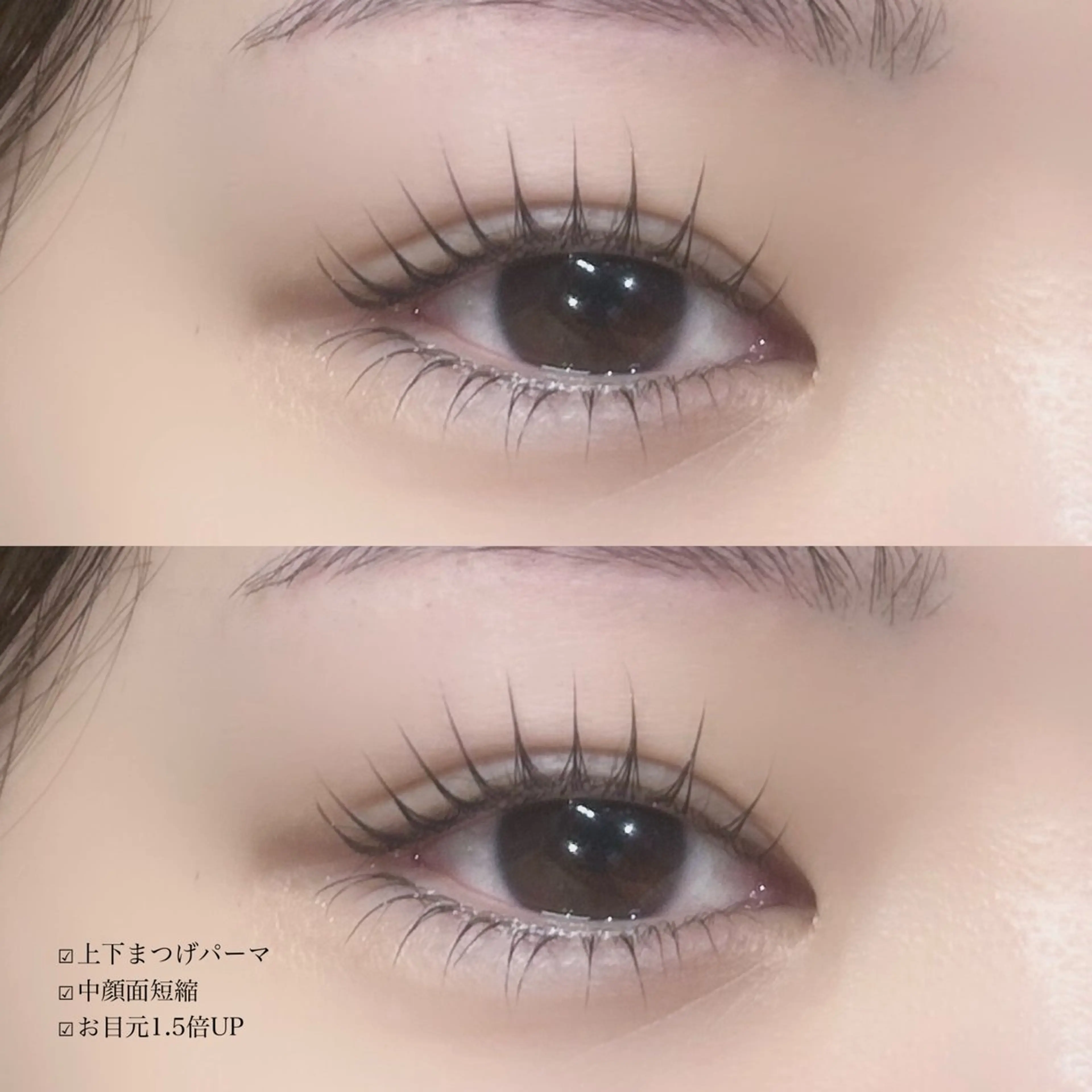 🩶【デカ目効果抜群】上下パリジェンヌラッシュリフト¥11,000→¥7,280【ミニモ限定特別価格🕊️】の写真